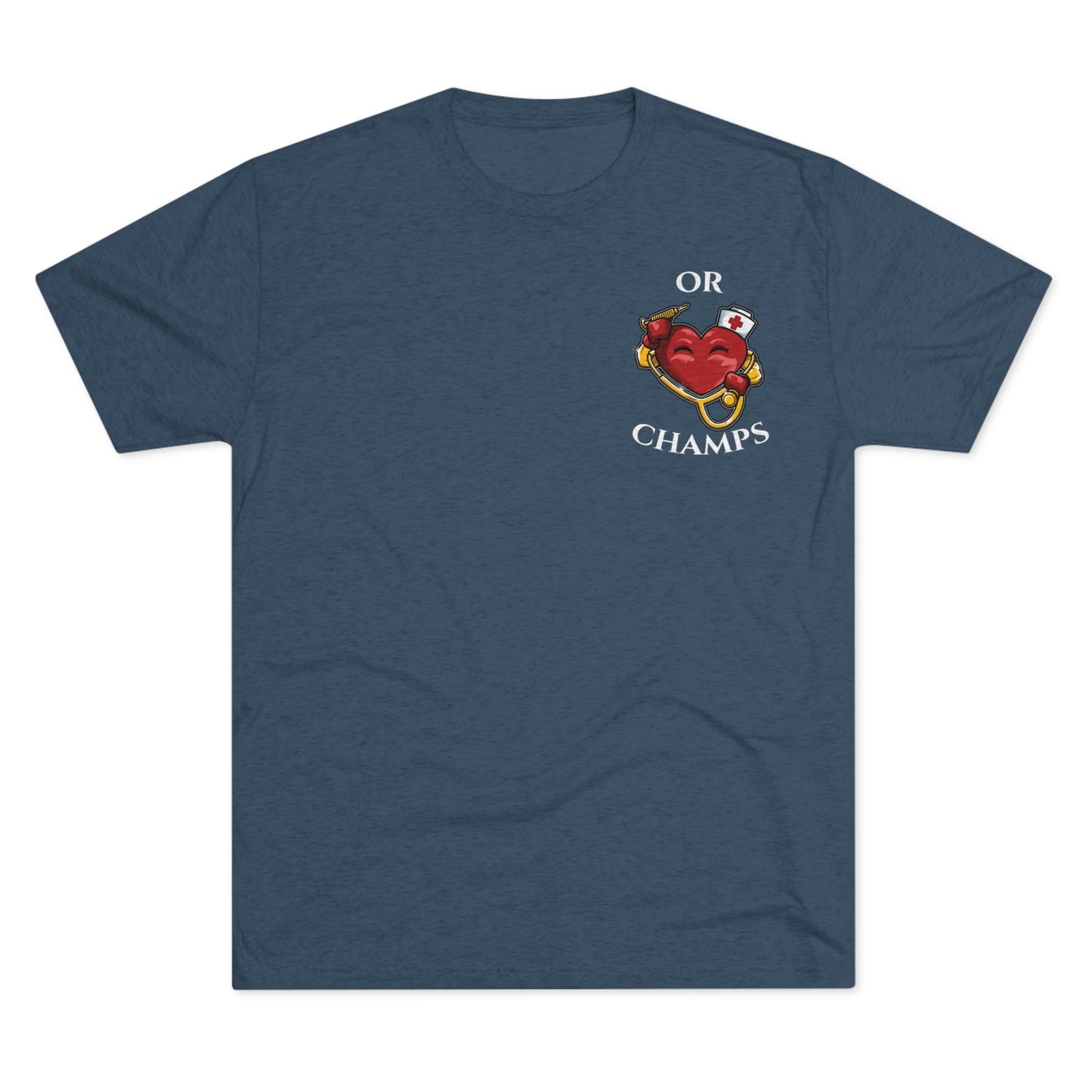 OR CHAMPS (Small Logo) - PREMIUM SOFT - Unisex Tri-Blend Crew Tee (Next Level 6010)