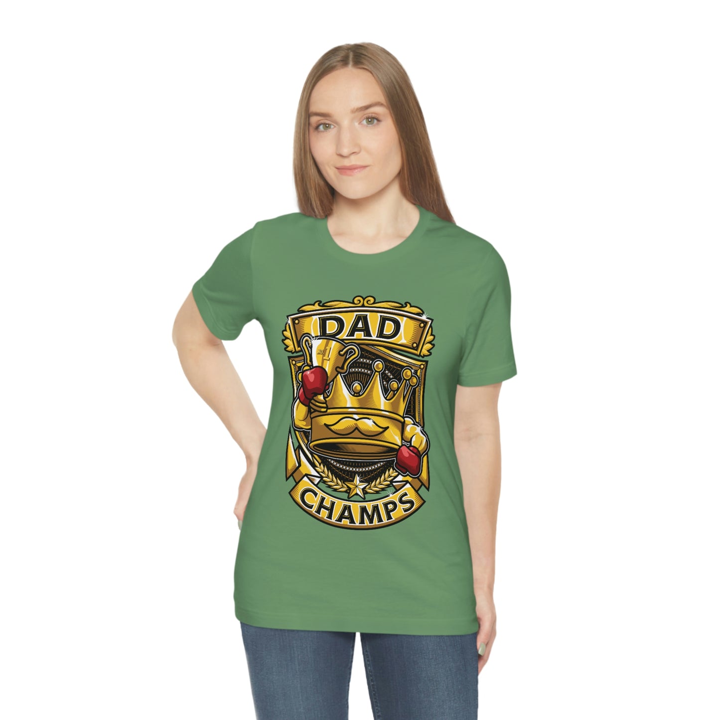 Dad Champs! - Unisex Jersey Short Sleeve Tee (Canvas-Bella)