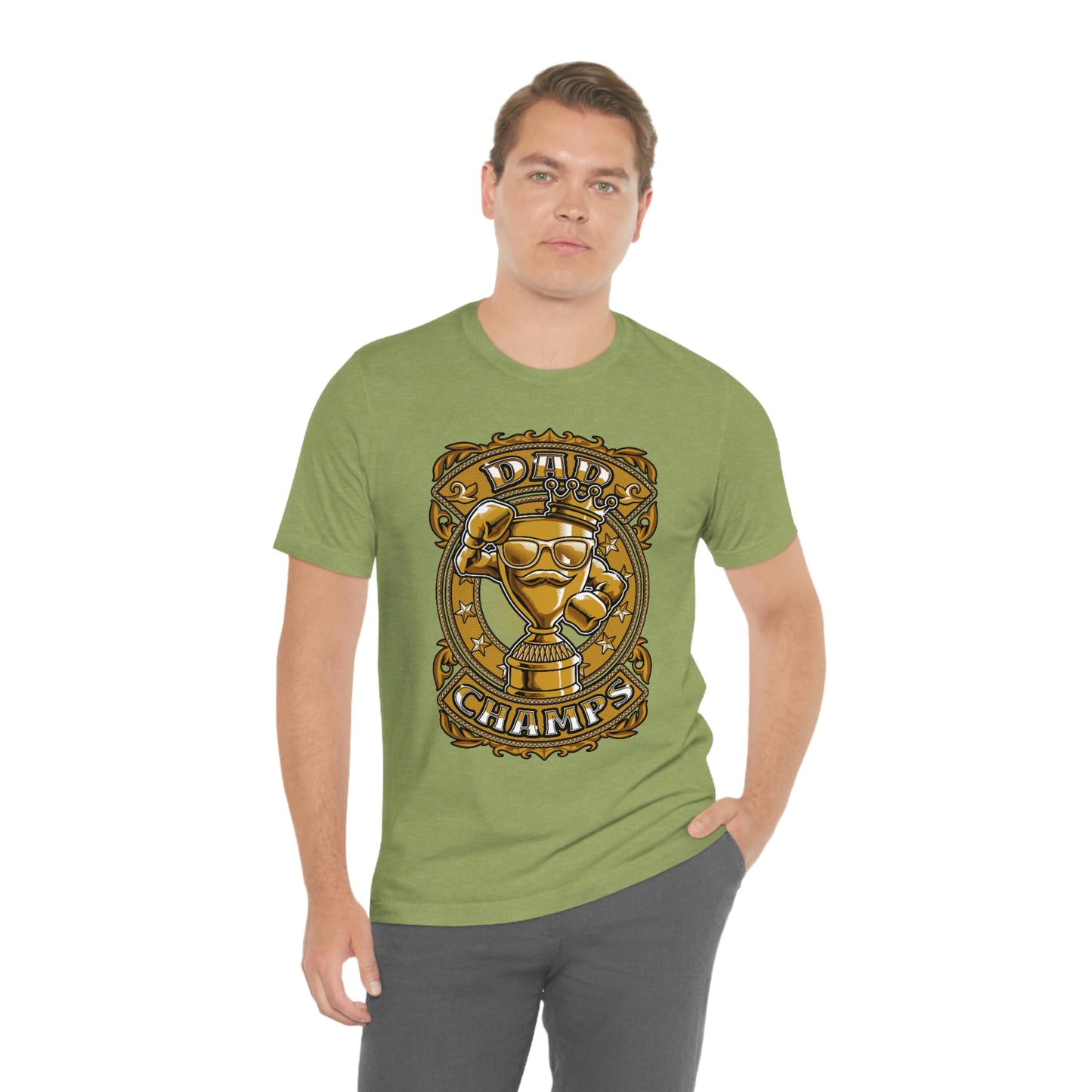 Dad Champs (Gold)! - Unisex Jersey Short Sleeve Tee (Bella+Canvas)