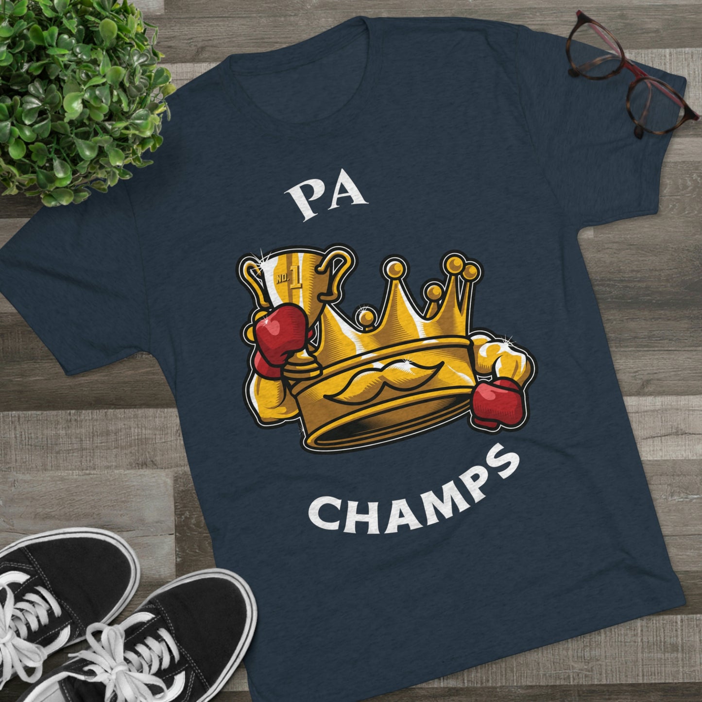 PA CHAMPS (Alternate Logo) - PREMIUM SOFT - Unisex Tri-Blend Crew Tee (Next Level 6010)