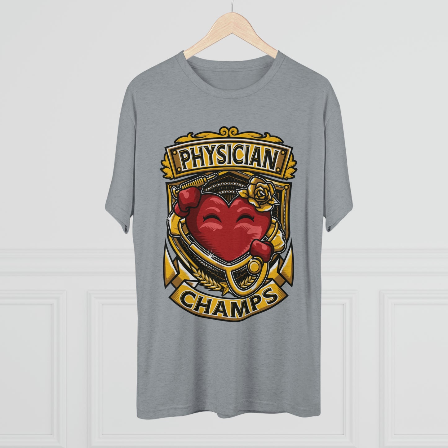 PHYSICIAN CHAMPS - PREMIUM SOFT - Unisex Tri-Blend Crew Tee (Next Level 6010)
