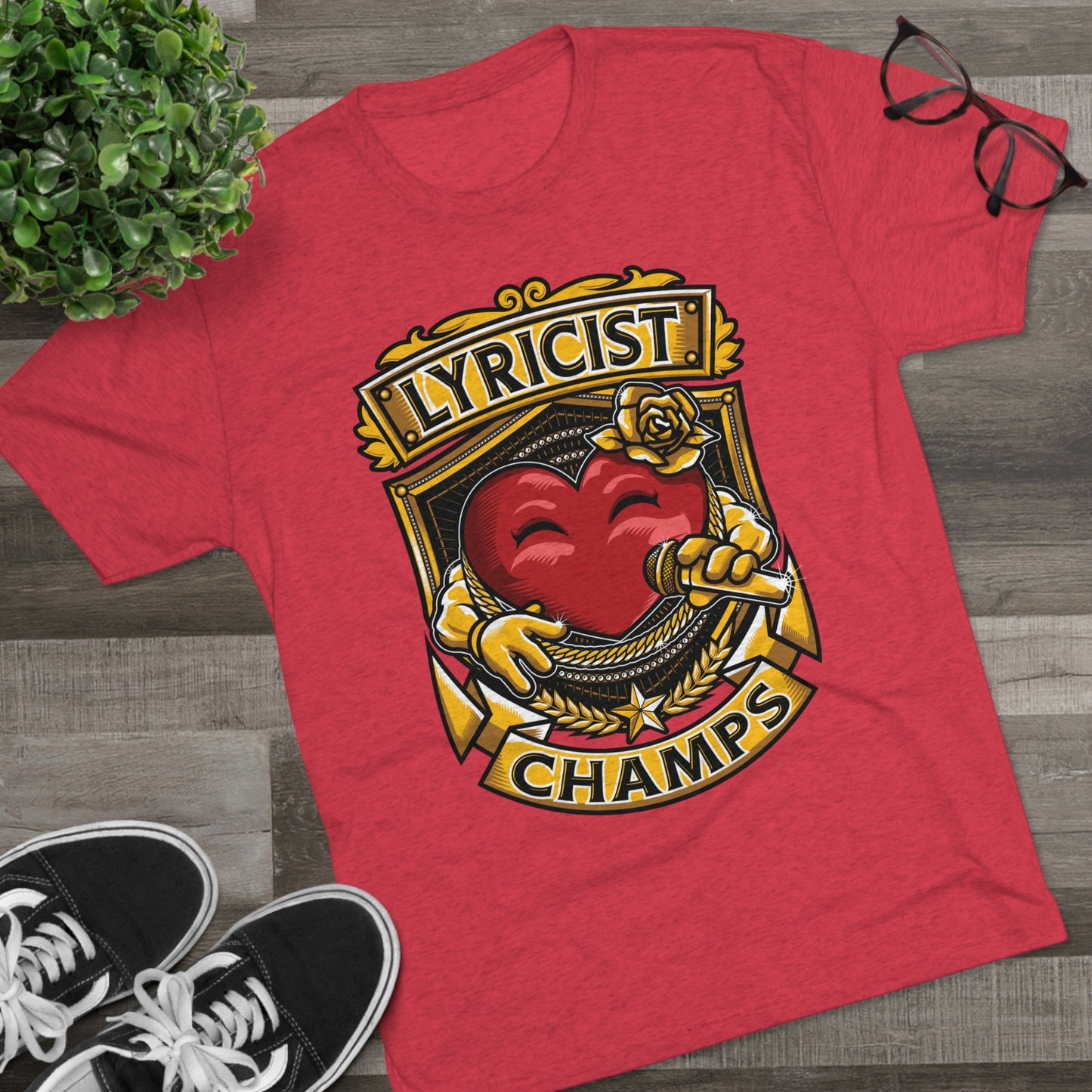LYRICIST CHAMPS - PREMIUM SOFT - Unisex Tri-Blend Crew Tee (Next Level 6010)