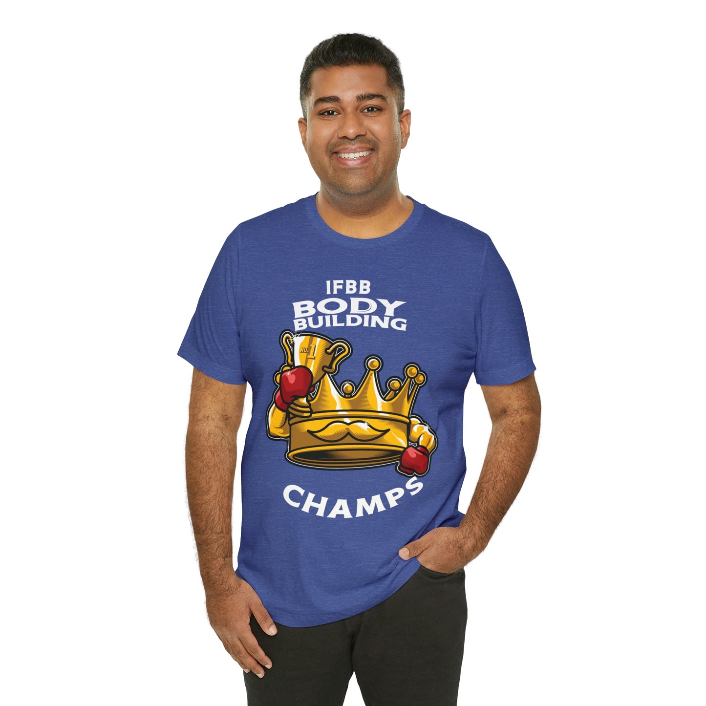 IFBB BODY BUILDING CHAMPS (v2) - Unisex Jersey Short Sleeve Tee (Bella+Canvas)