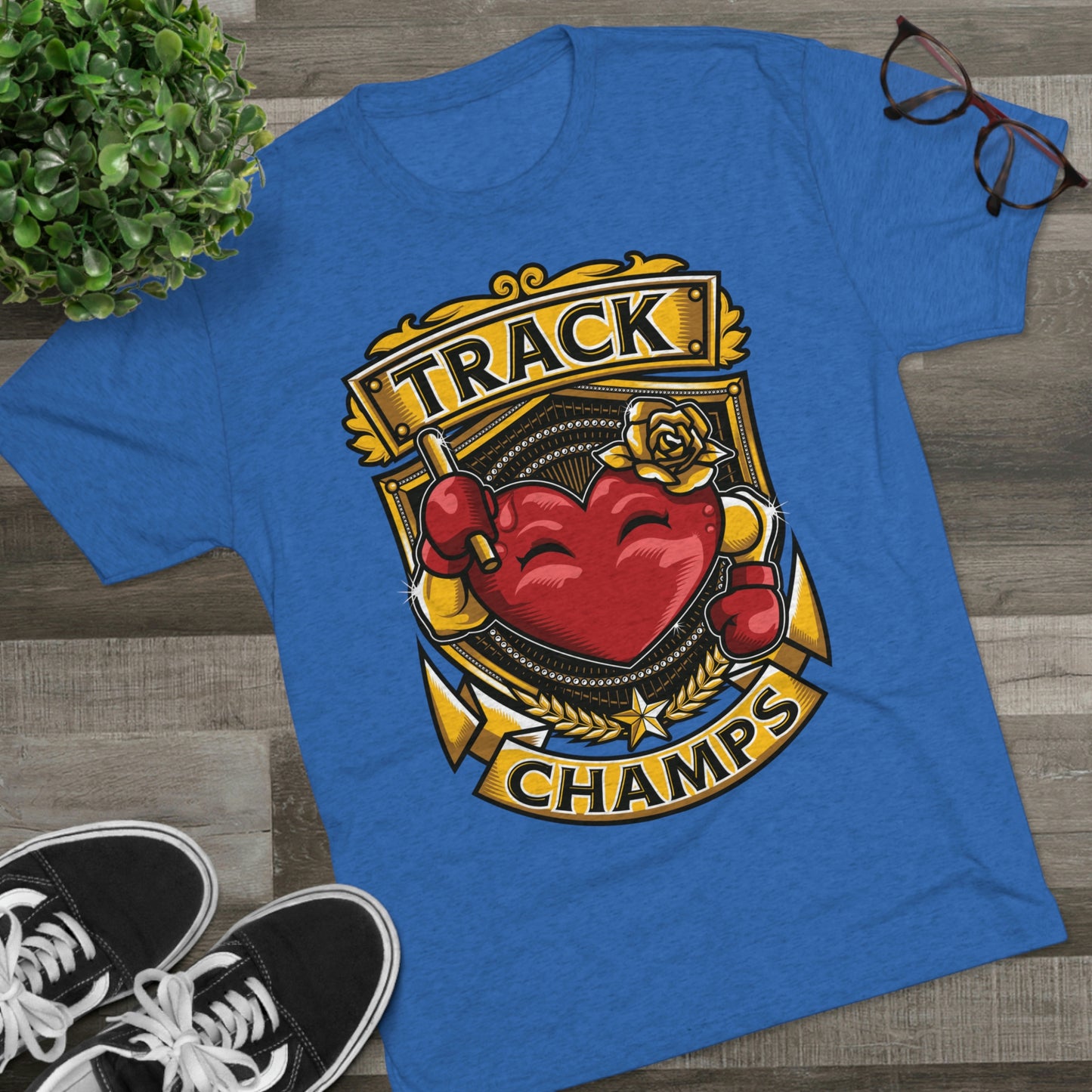 TRACK CHAMPS - PREMIUM SOFT - Unisex Tri-Blend Crew Tee (Next Level 6010)