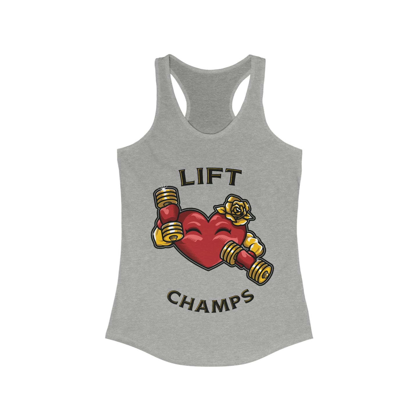 LIFT CHAMPS!! - Women's Ideal Racerback Tank (Next Level1533)