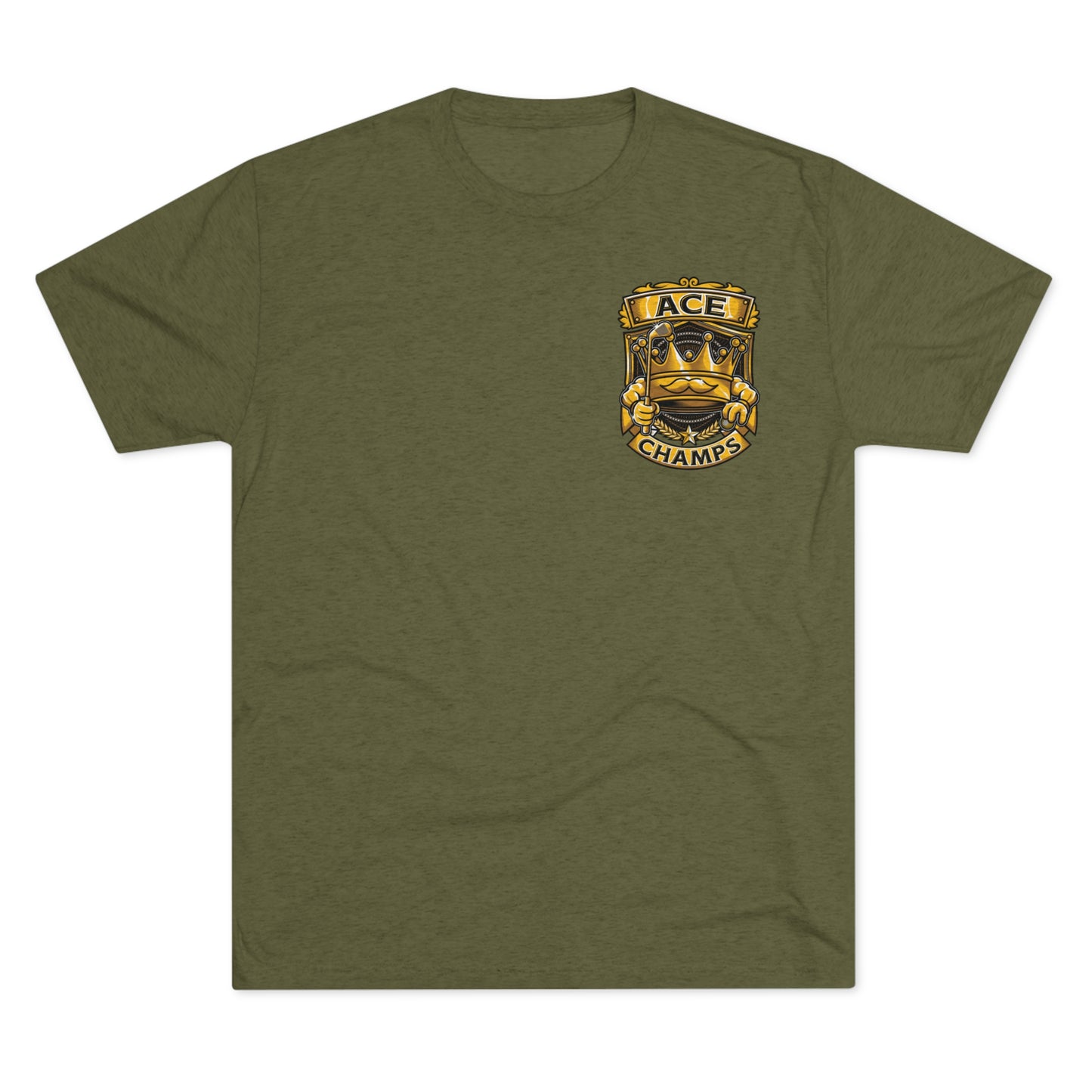 ACE CHAMPS (Small Logo) - PREMIUM SOFT - Unisex Tri-Blend Crew Tee (Next Level 6010)