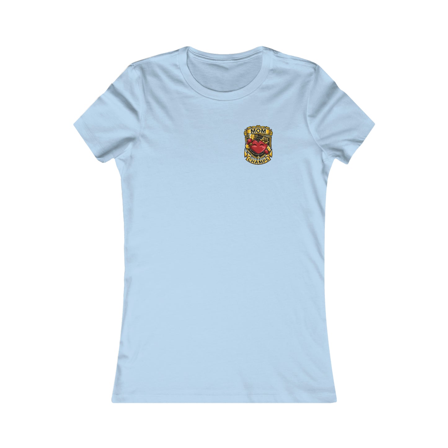 Mom Champs! (Small Front & Back Logo) - Women's Favorite Tee (Bella+Canvas)