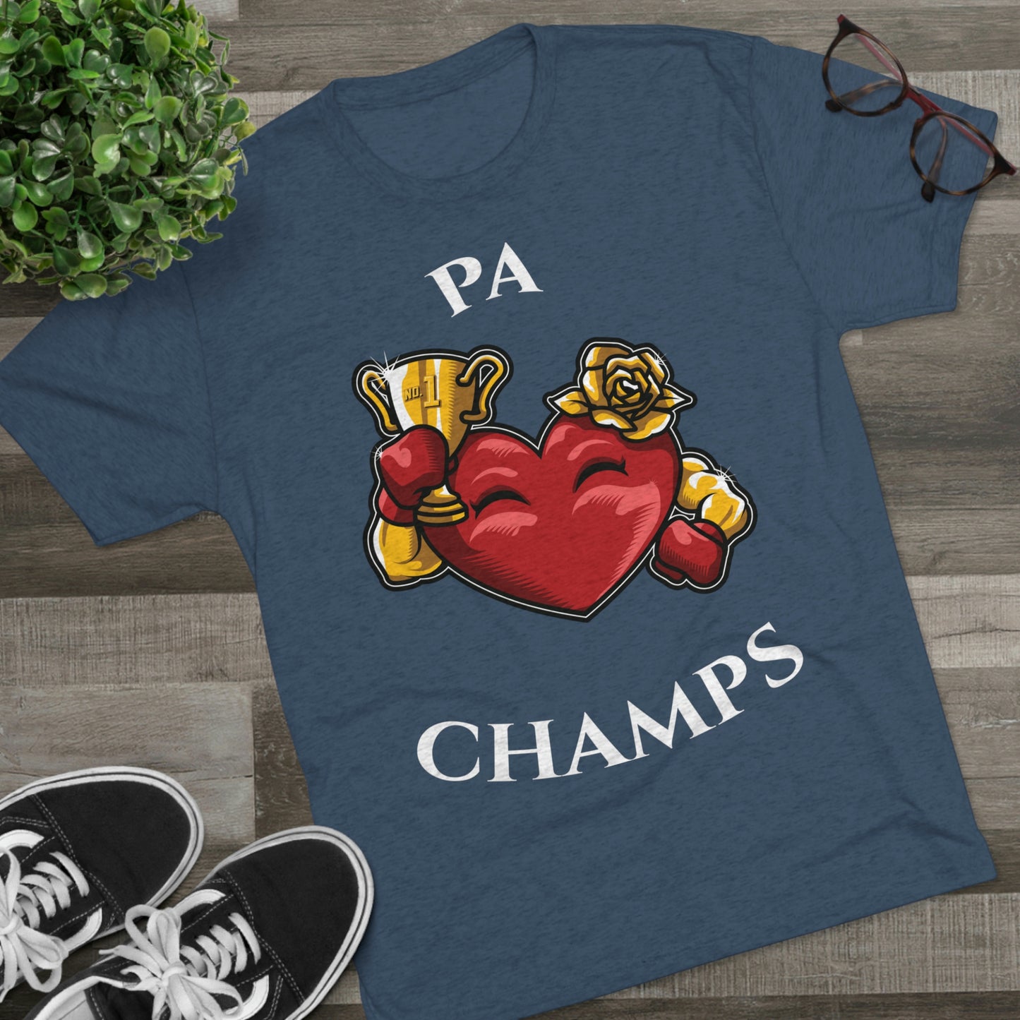PA CHAMPS (Alternate Logo) - PREMIUM SOFT - Unisex Tri-Blend Crew Tee (Next Level 6010)