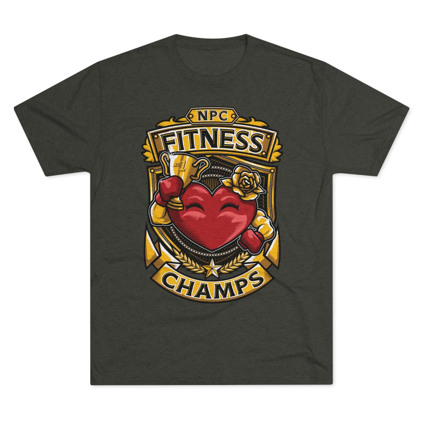 NPC FITNESS CHAMPS - PREMIUM SOFT - Unisex Tri-Blend Crew Tee (Next Level 6010)