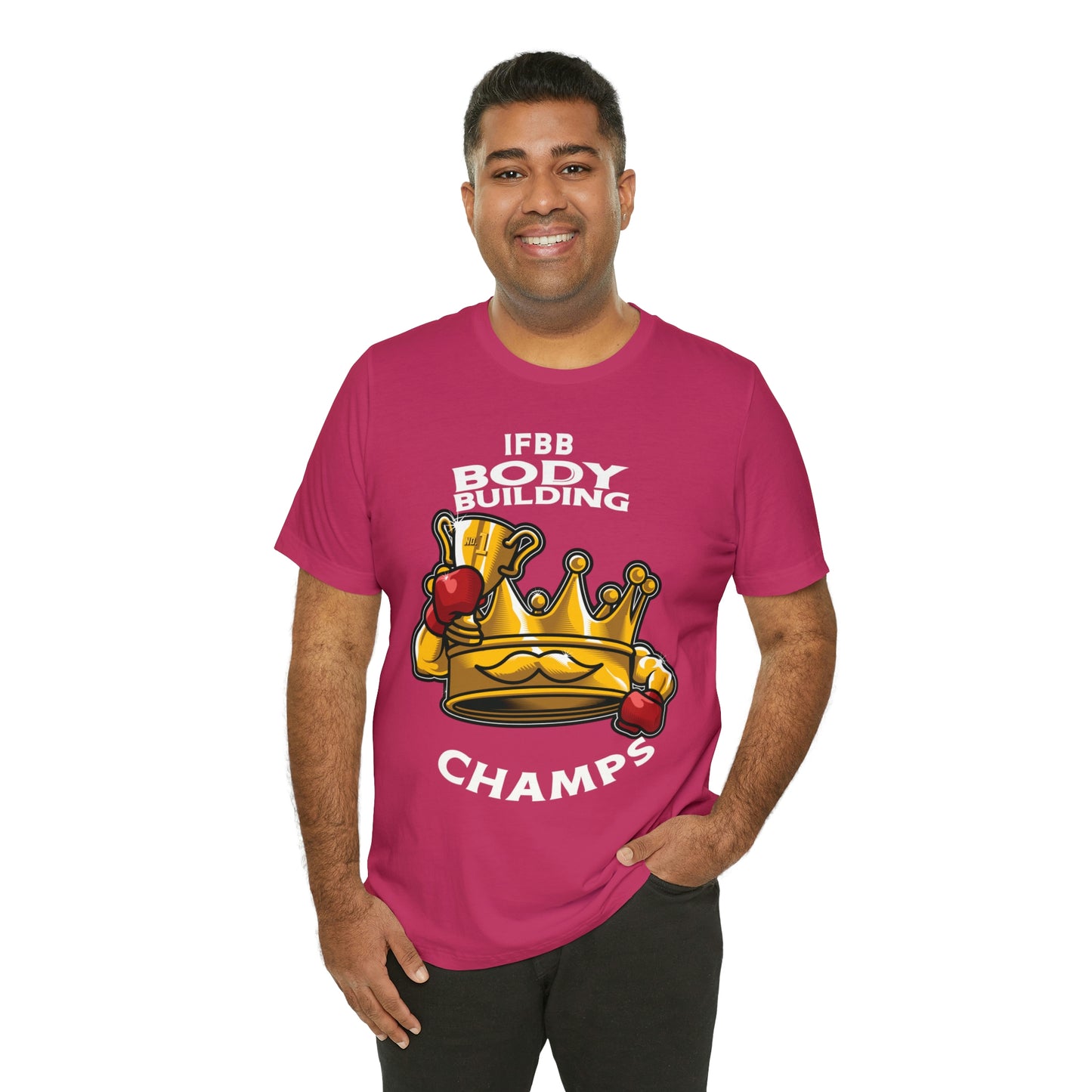 IFBB BODY BUILDING CHAMPS (v2) - Unisex Jersey Short Sleeve Tee (Bella+Canvas)