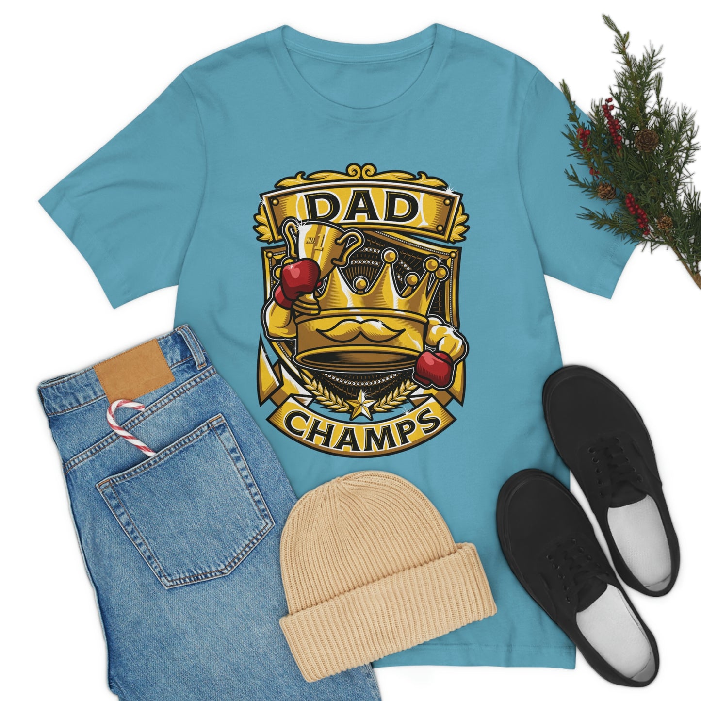 Dad Champs! - Unisex Jersey Short Sleeve Tee (Canvas-Bella)