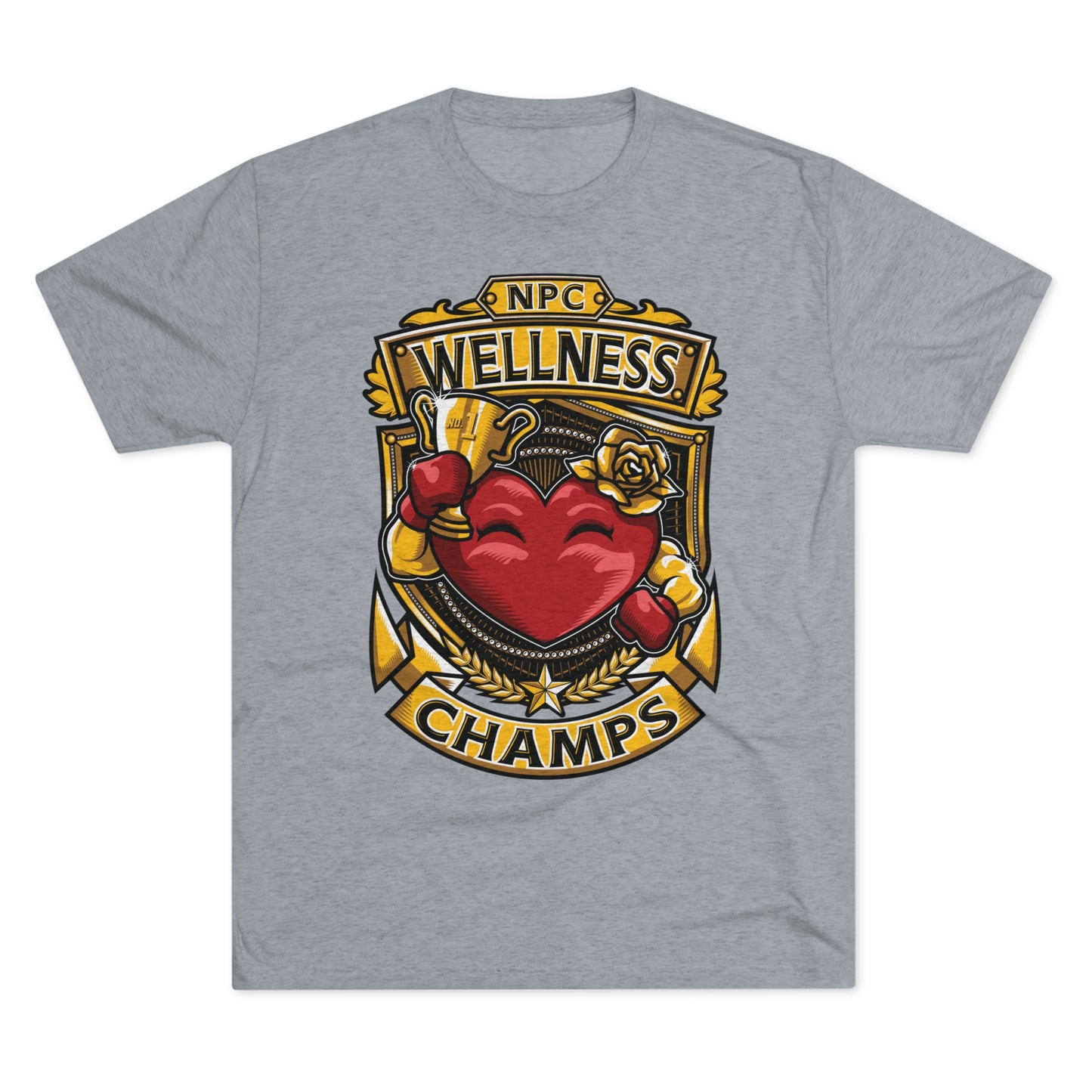 NPC WELLNESS CHAMPS - PREMIUM SOFT - Unisex Tri-Blend Crew Tee (Next Level 6010)
