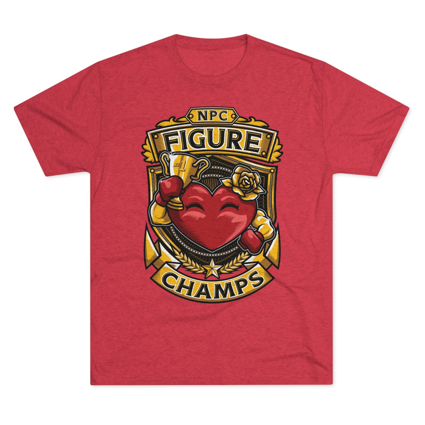 NPC FIGURE CHAMPS - PREMIUM SOFT - Unisex Tri-Blend Crew Tee (Next Level 6010)