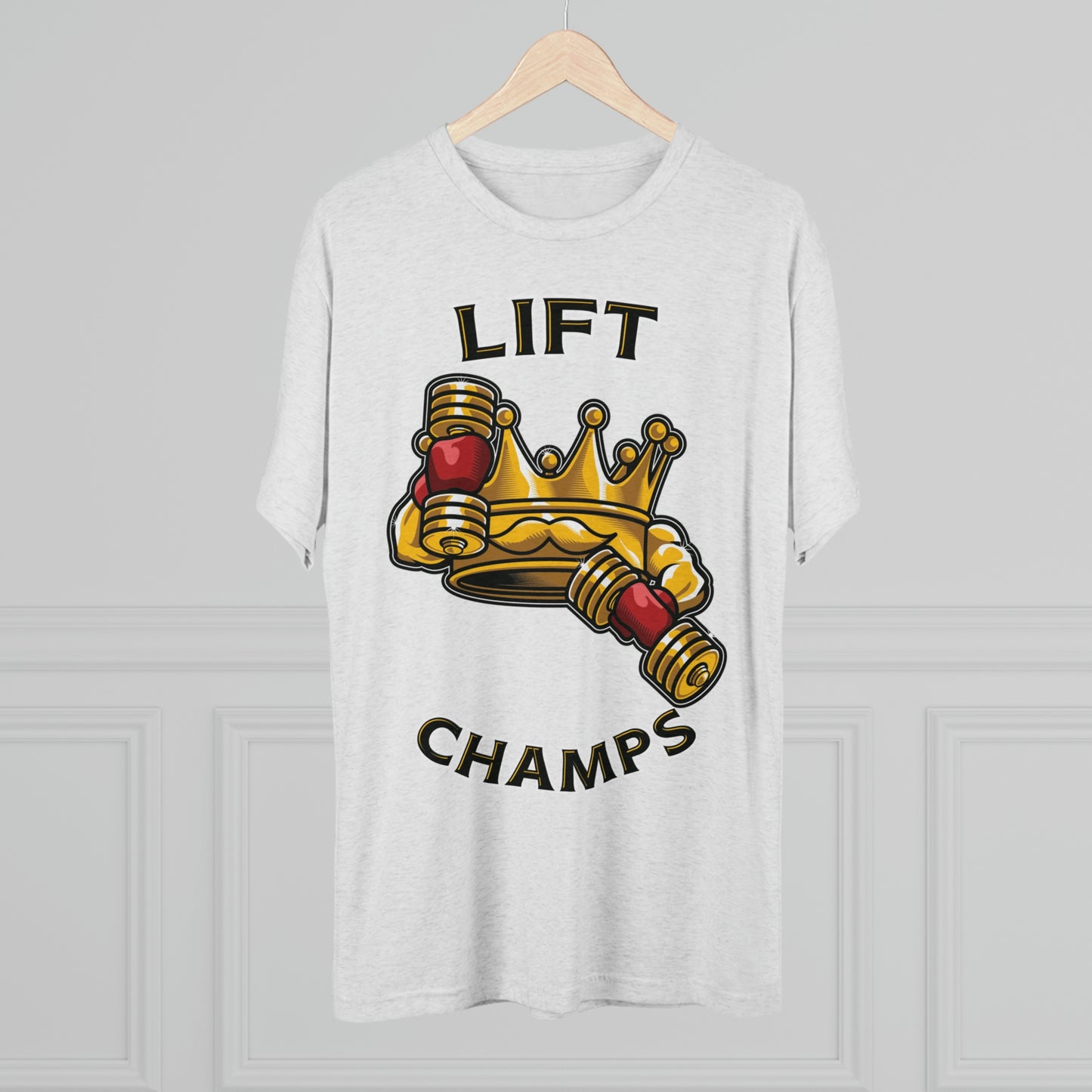 LIFT CHAMPS - PREMIUM SOFT - Unisex Tri-Blend Crew Tee (Next Level 6010)