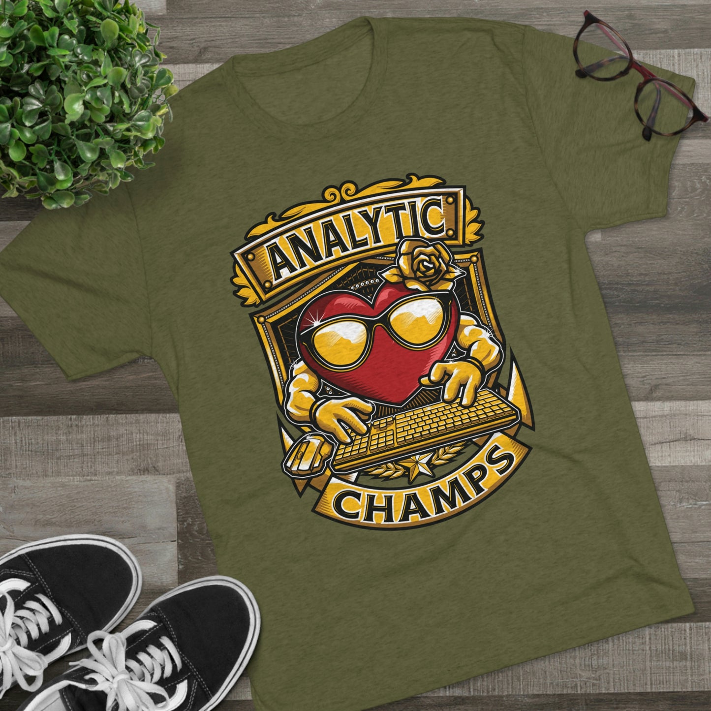 ANALYTICS CHAMPS - PREMIUM SOFT - Unisex Tri-Blend Crew Tee (Next Level 6010)