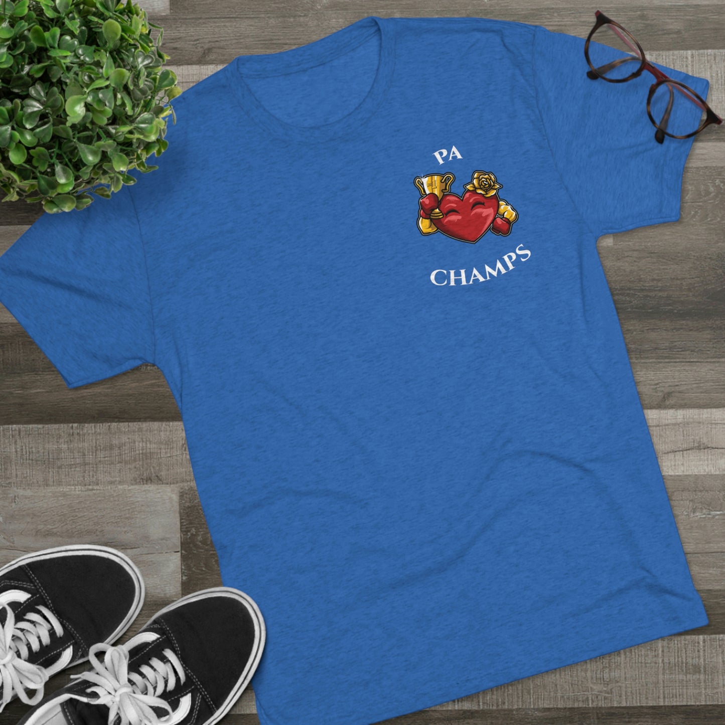 PA CHAMPS (Alternate Small Logo) - PREMIUM SOFT - Unisex Tri-Blend Crew Tee (Next Level 6010)