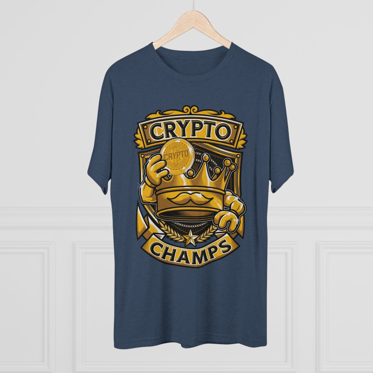 CRYPTO CHAMPS - PREMIUM SOFT - Unisex Tri-Blend Crew Tee (Next Level 6010)