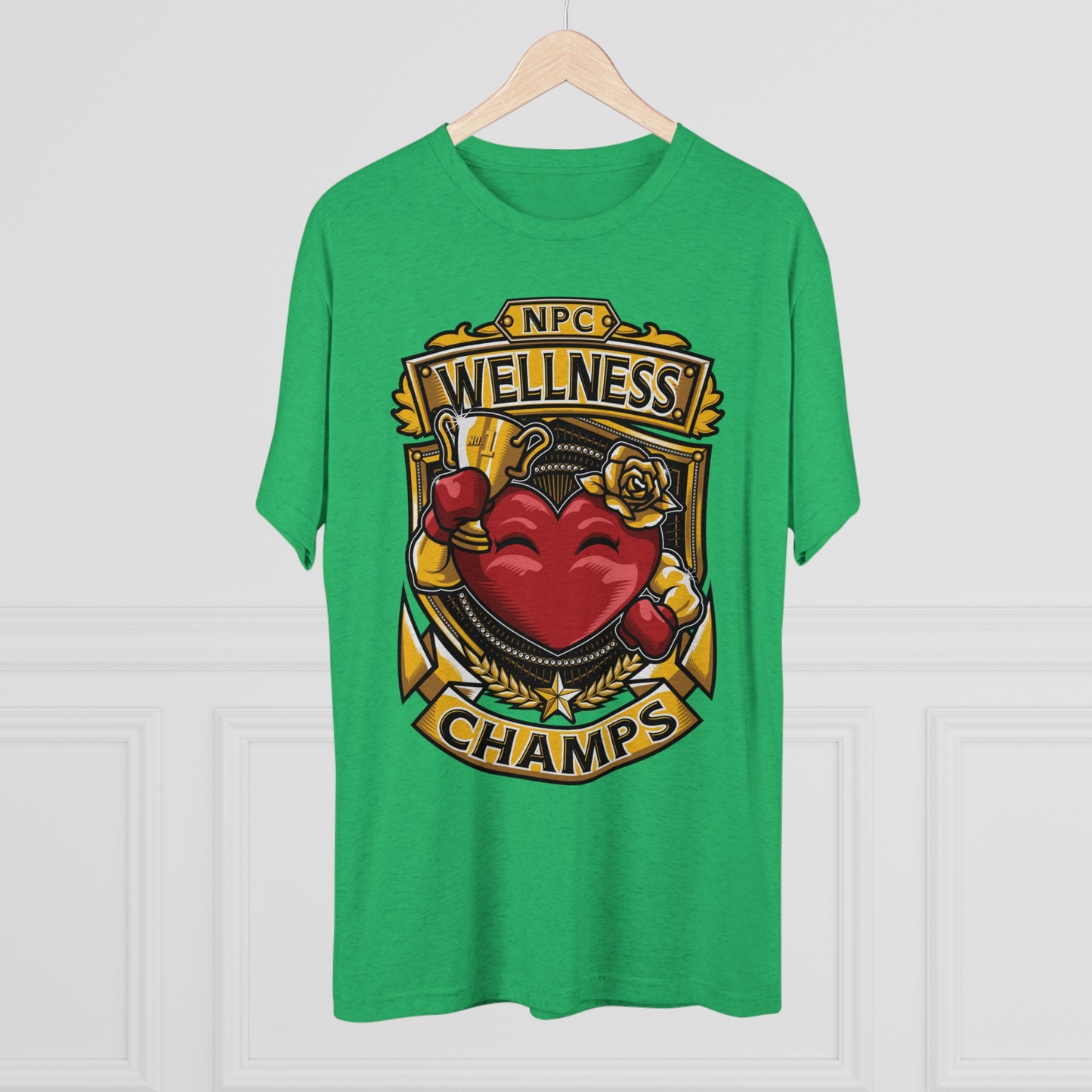 NPC WELLNESS CHAMPS - PREMIUM SOFT - Unisex Tri-Blend Crew Tee (Next Level 6010)