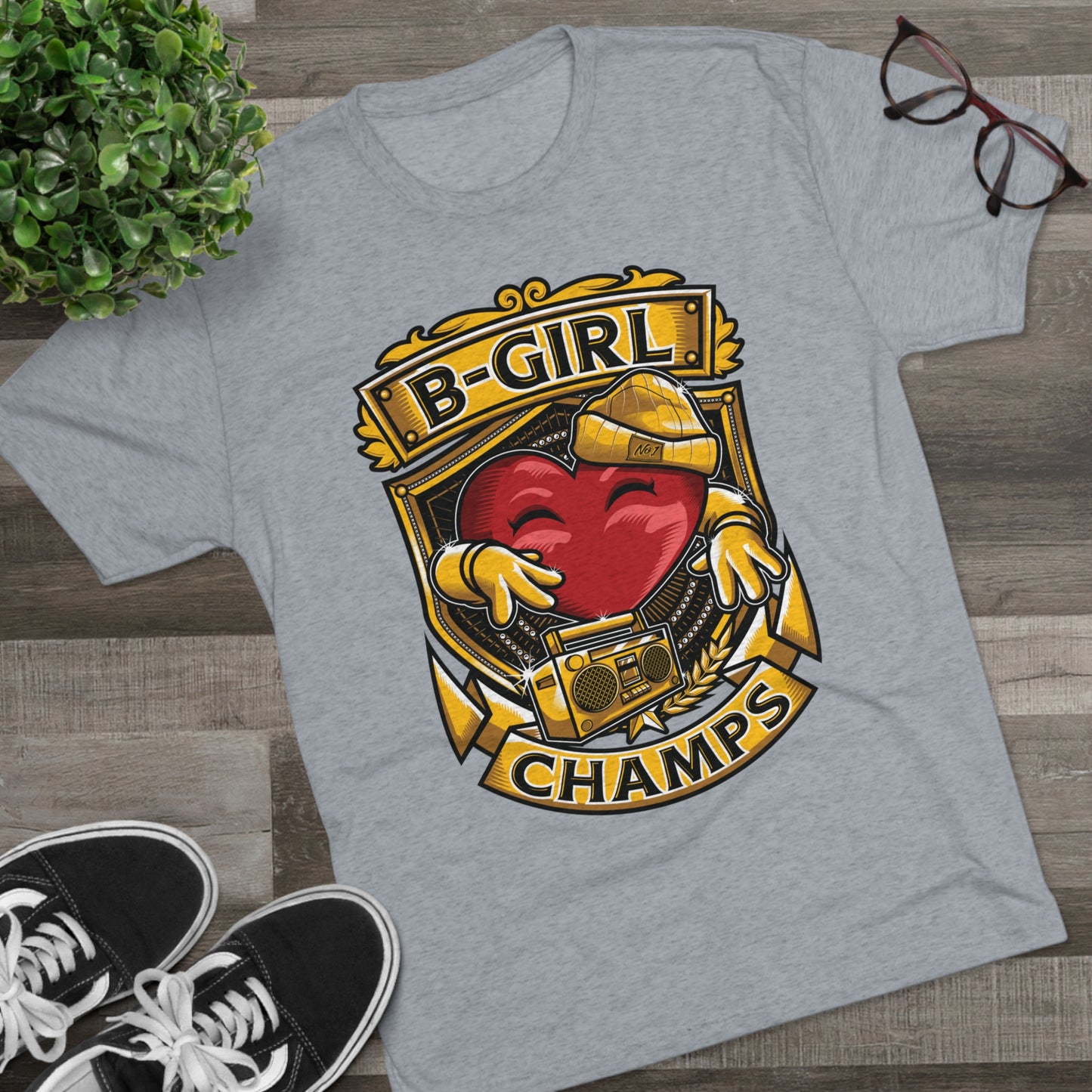 B-GIRL CHAMPS - PREMIUM SOFT - Unisex Tri-Blend Crew Tee (Next Level 6010)