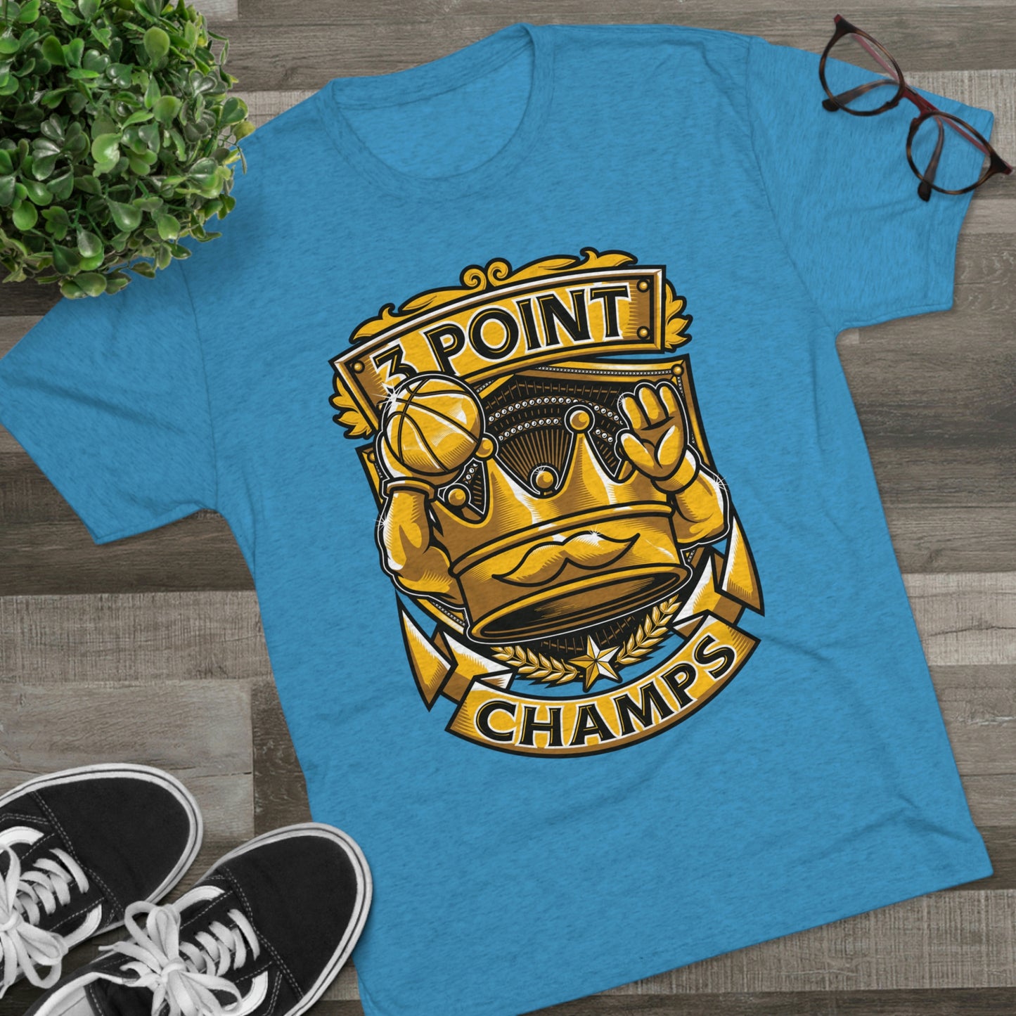3 POINT CHAMPS - PREMIUM SOFT - Unisex Tri-Blend Crew Tee (Next Level 6010)