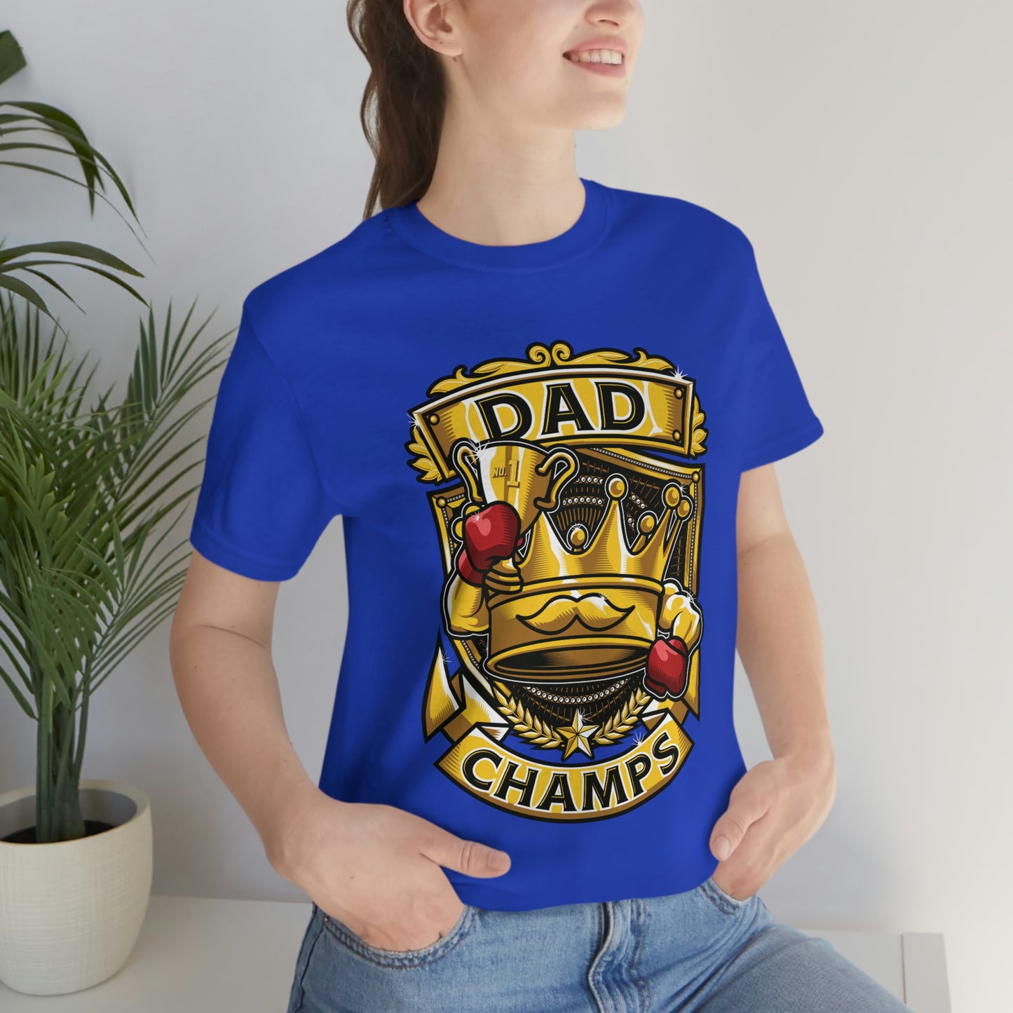 Dad Champs! - Unisex Jersey Short Sleeve Tee (Canvas-Bella)