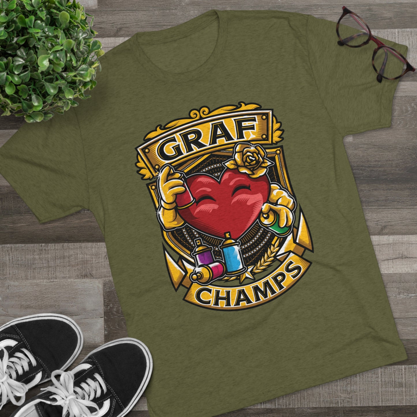 GRAF CHAMPS - PREMIUM SOFT - Unisex Tri-Blend Crew Tee (Next Level 6010)