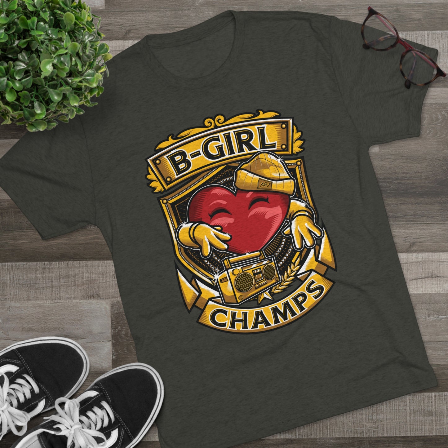 B-GIRL CHAMPS - PREMIUM SOFT - Unisex Tri-Blend Crew Tee (Next Level 6010)