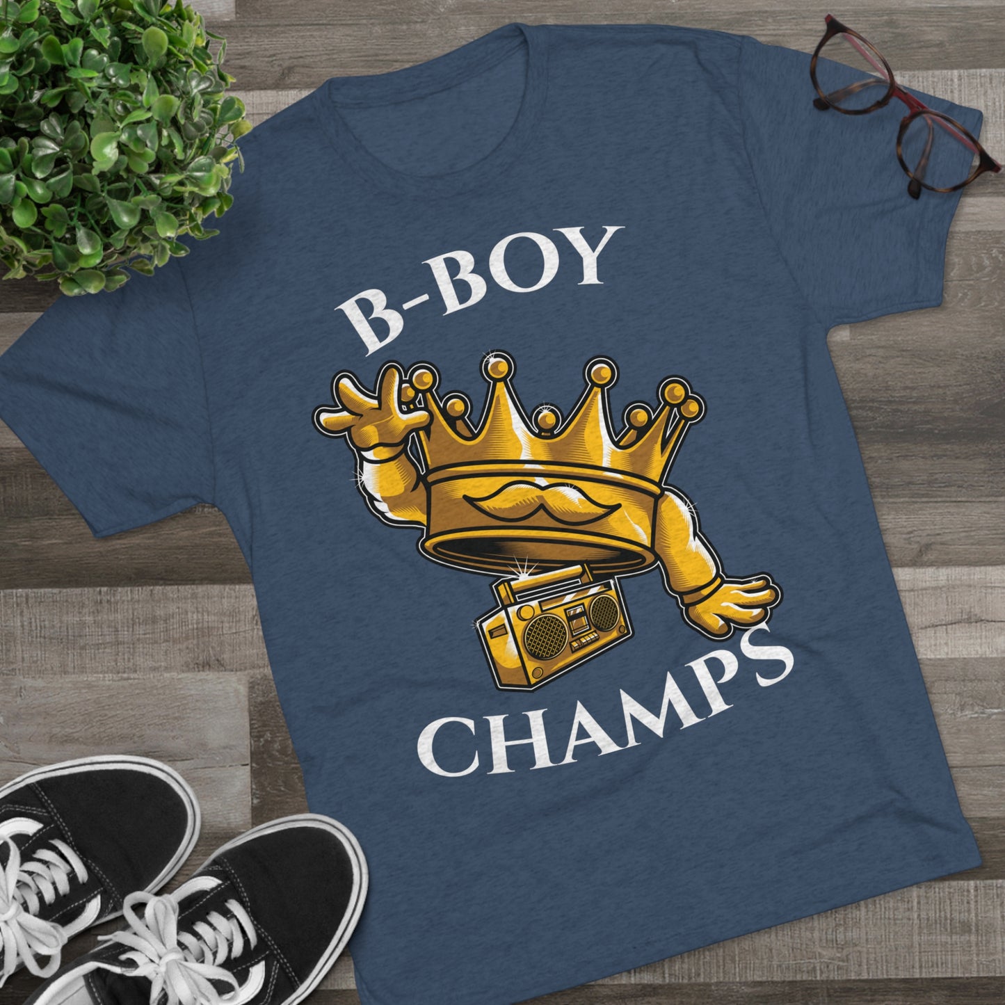 B-BOY CHAMPS (No Crest) - PREMIUM SOFT - Unisex Tri-Blend Crew Tee (Next Level 6010)