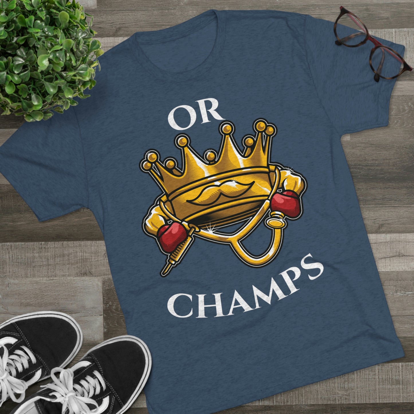 OR CHAMPS (No background) - PREMIUM SOFT - Unisex Tri-Blend Crew Tee (Next Level 6010)