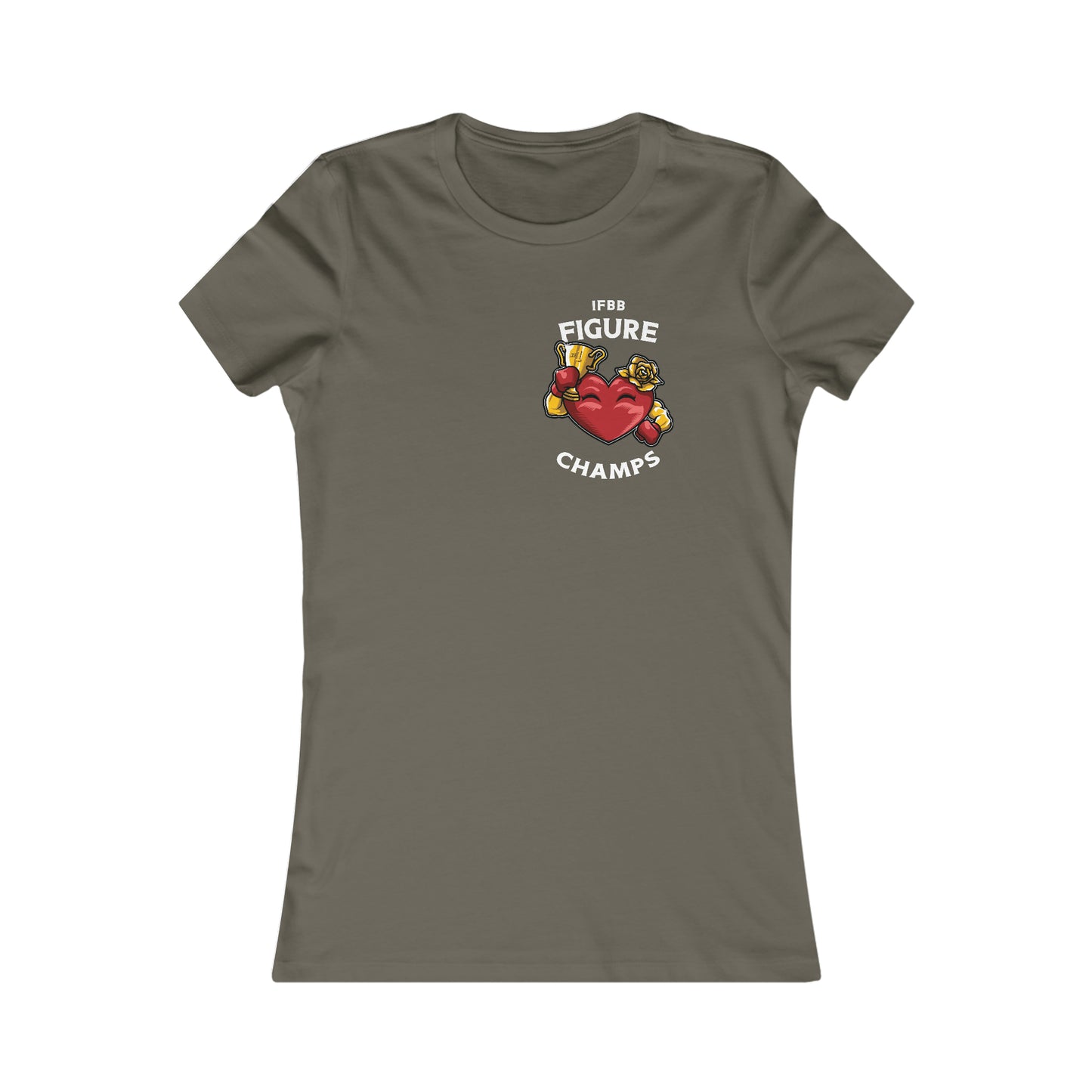 IFBB FIGURE CHAMPS (Small Front Logo) - Women's Favorite Tee (Bella+Canvas)