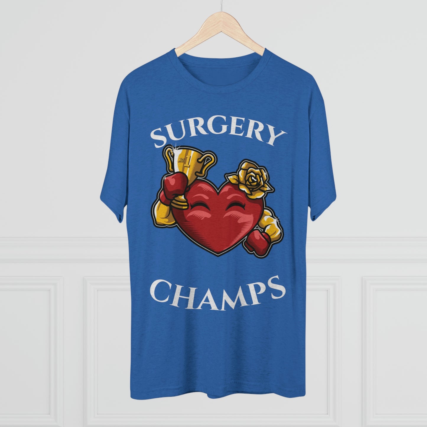 SURGERY CHAMPS (Alternate Logo) - PREMIUM SOFT - Unisex Tri-Blend Crew Tee (Next Level 6010)
