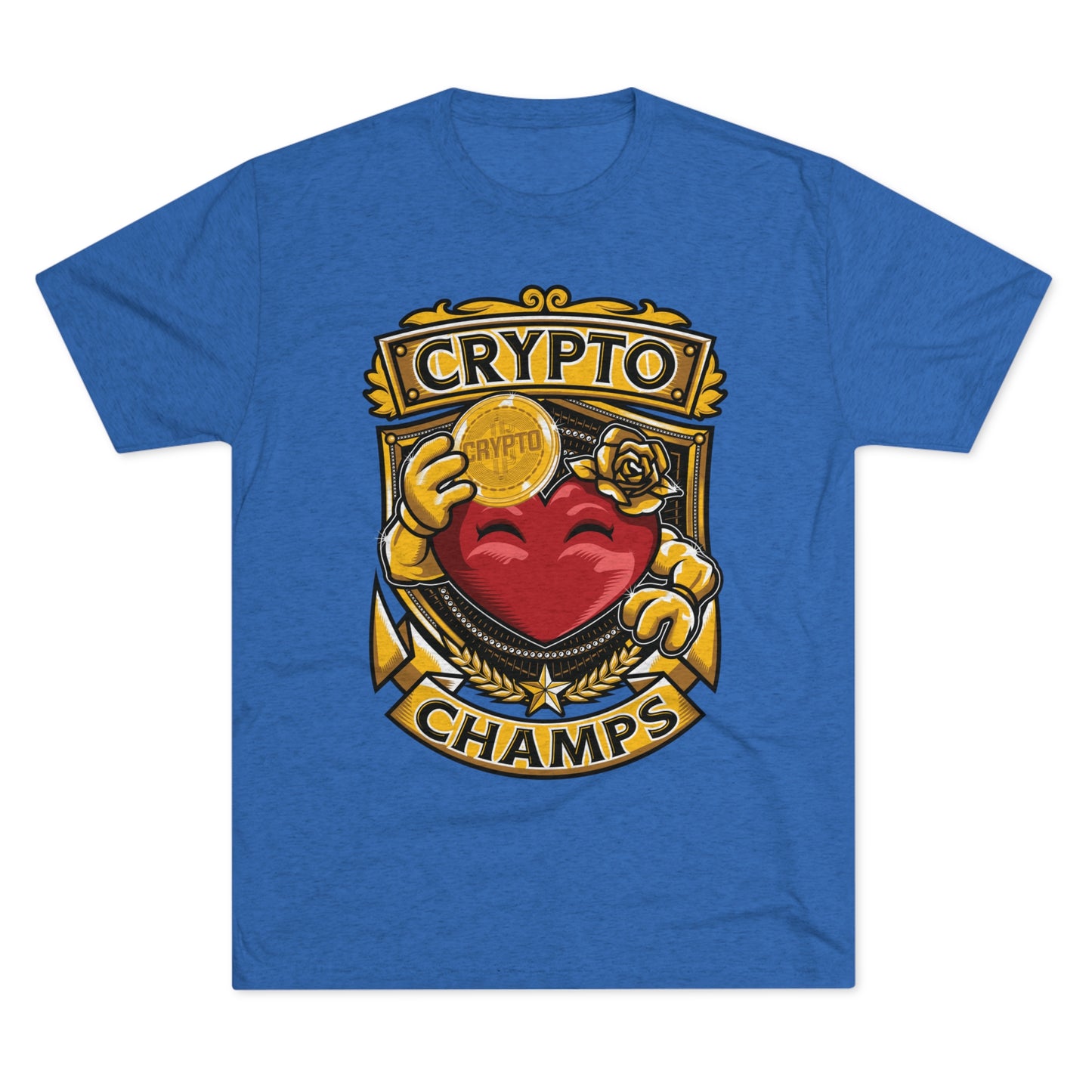 CRYPTO CHAMPS - PREMIUM SOFT - Unisex Tri-Blend Crew Tee (Next Level 6010)