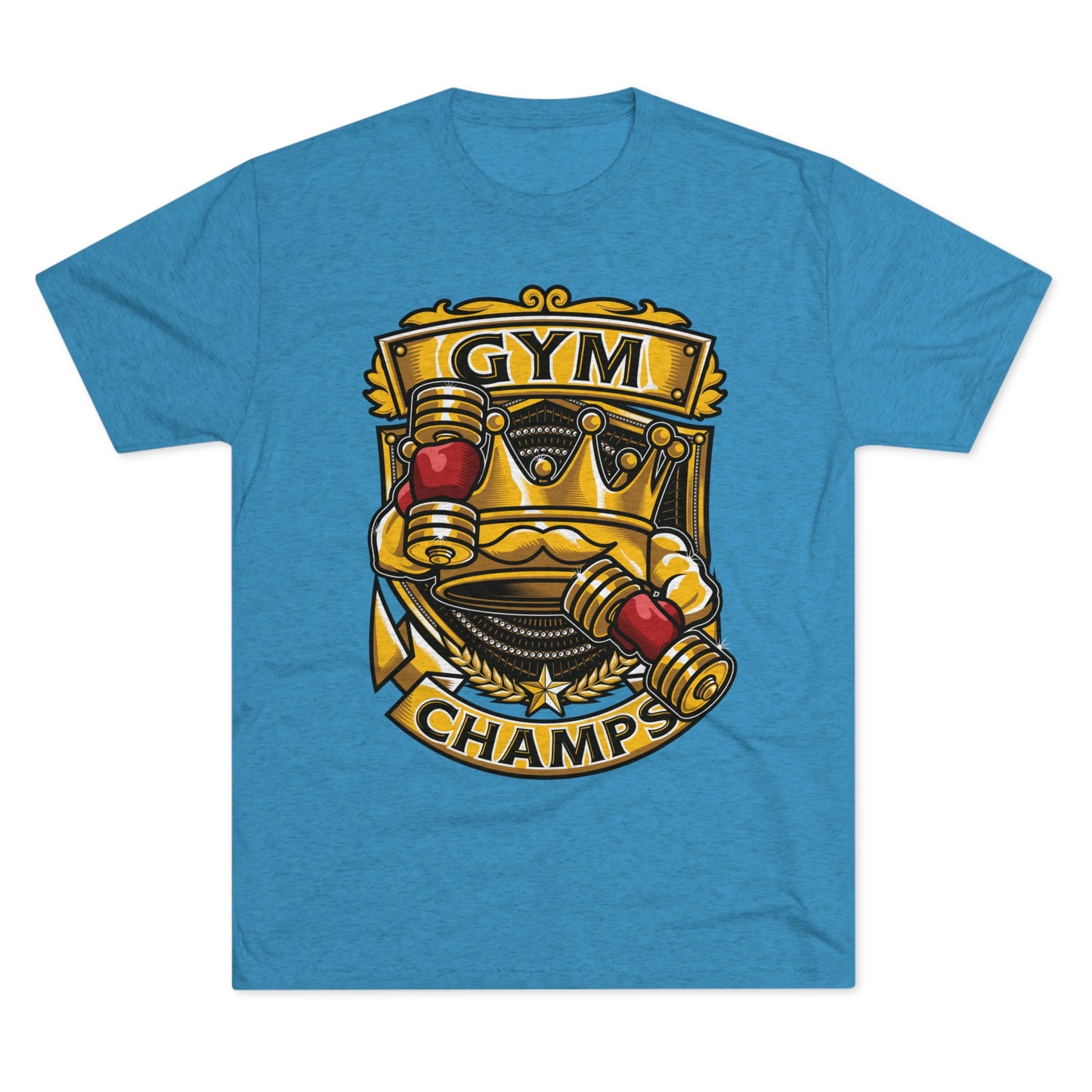 GYM CHAMPS - PREMIUM SOFT - Unisex Tri-Blend Crew Tee (Next Level 6010)