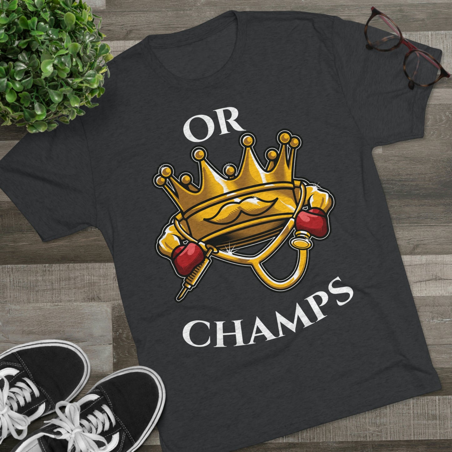 OR CHAMPS (No background) - PREMIUM SOFT - Unisex Tri-Blend Crew Tee (Next Level 6010)