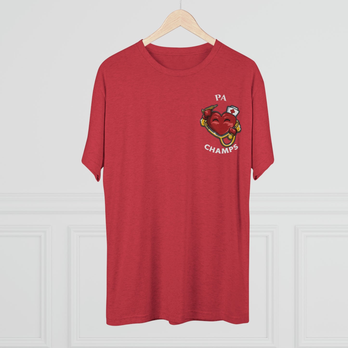 PA CHAMPS (Small Logo) - PREMIUM SOFT - Unisex Tri-Blend Crew Tee (Next Level 6010)