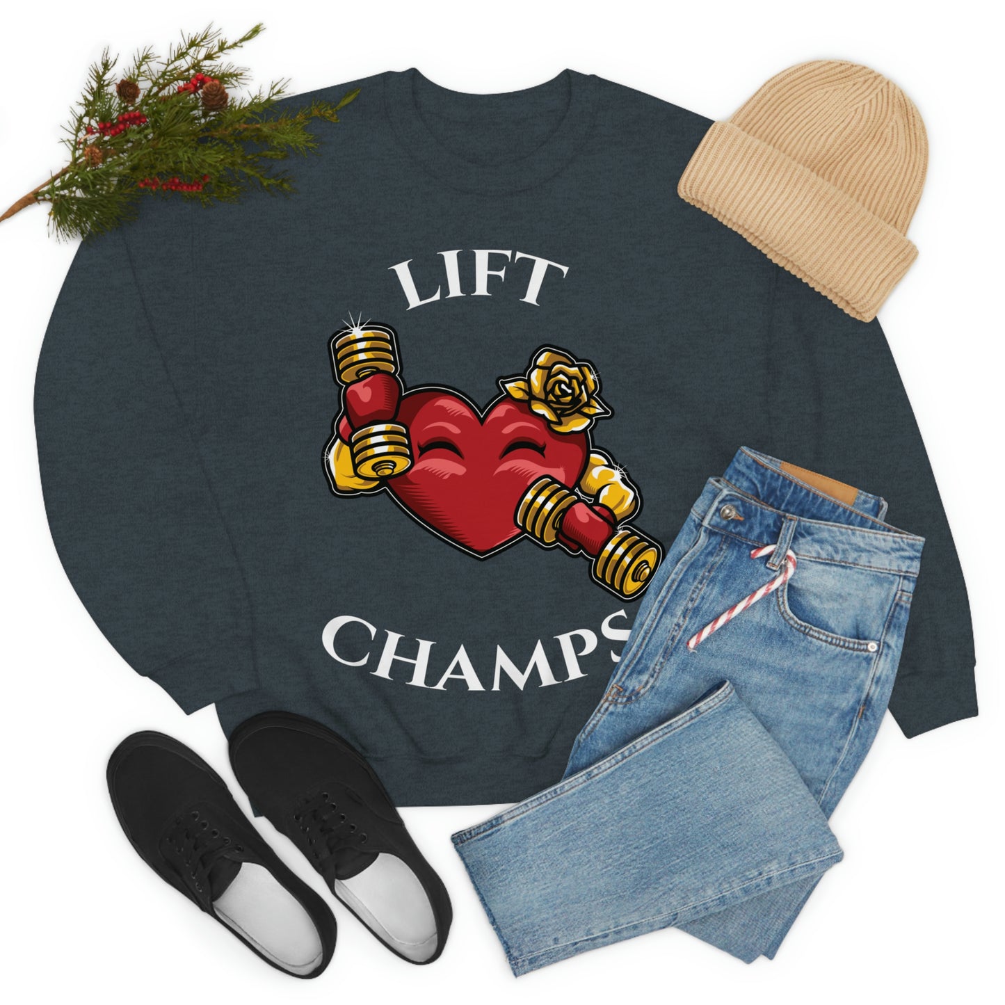 Lift Champs! - Unisex Heavy Blend™ Crewneck Sweatshirt