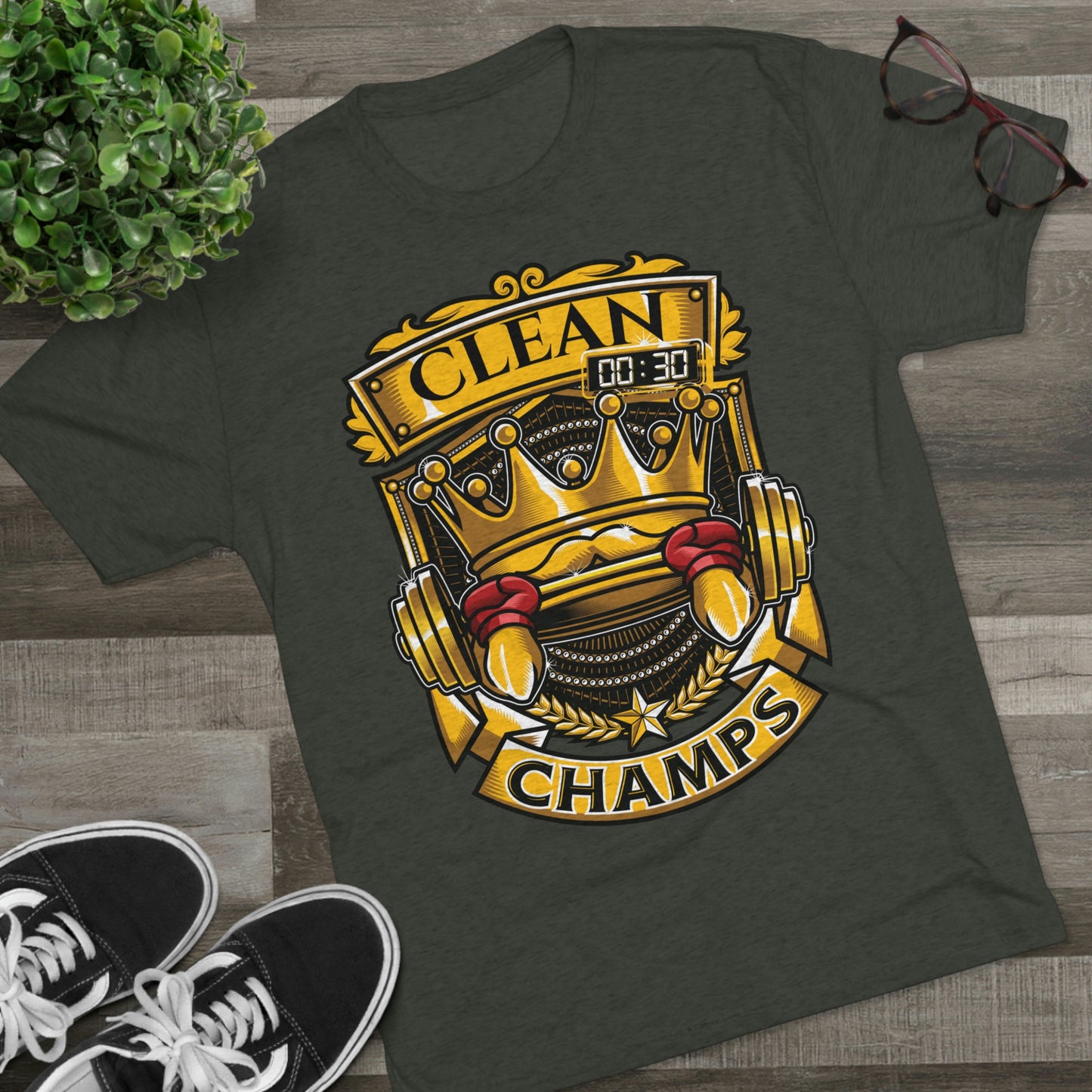 CLEAN CHAMPS - PREMIUM SOFT - Unisex Tri-Blend Crew Tee (Next Level 6010)