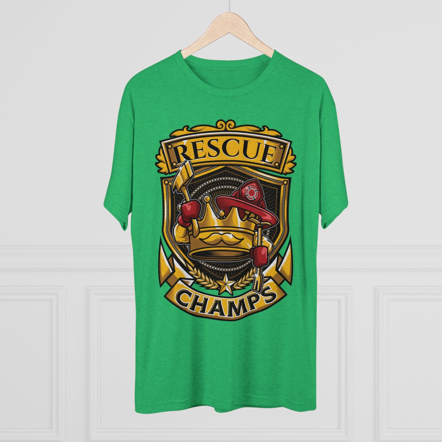 RESCUE CHAMPS - PREMIUM SOFT - Unisex Tri-Blend Crew Tee (Next Level 6010)
