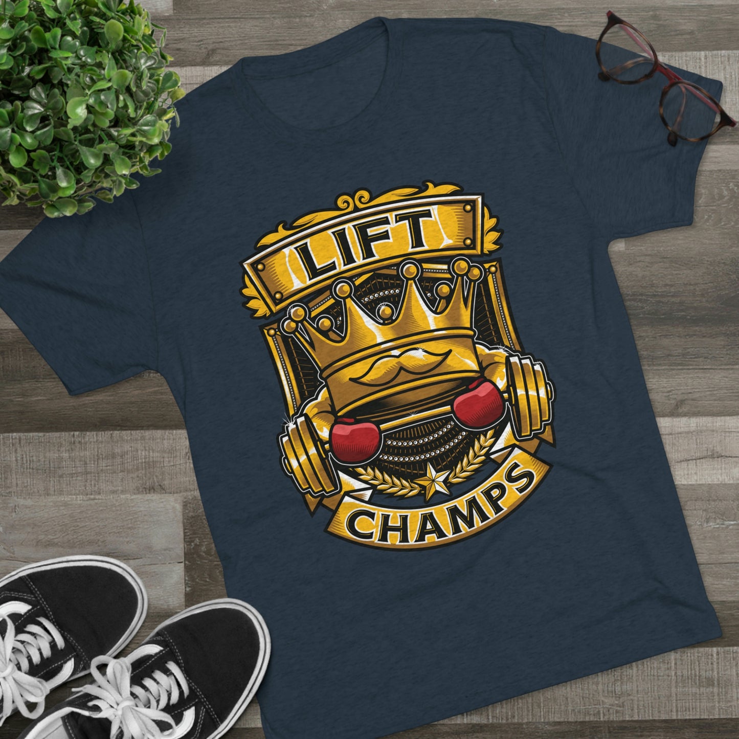 LIFT CHAMPS - PREMIUM SOFT - Unisex Tri-Blend Crew Tee (Next Level 6010)