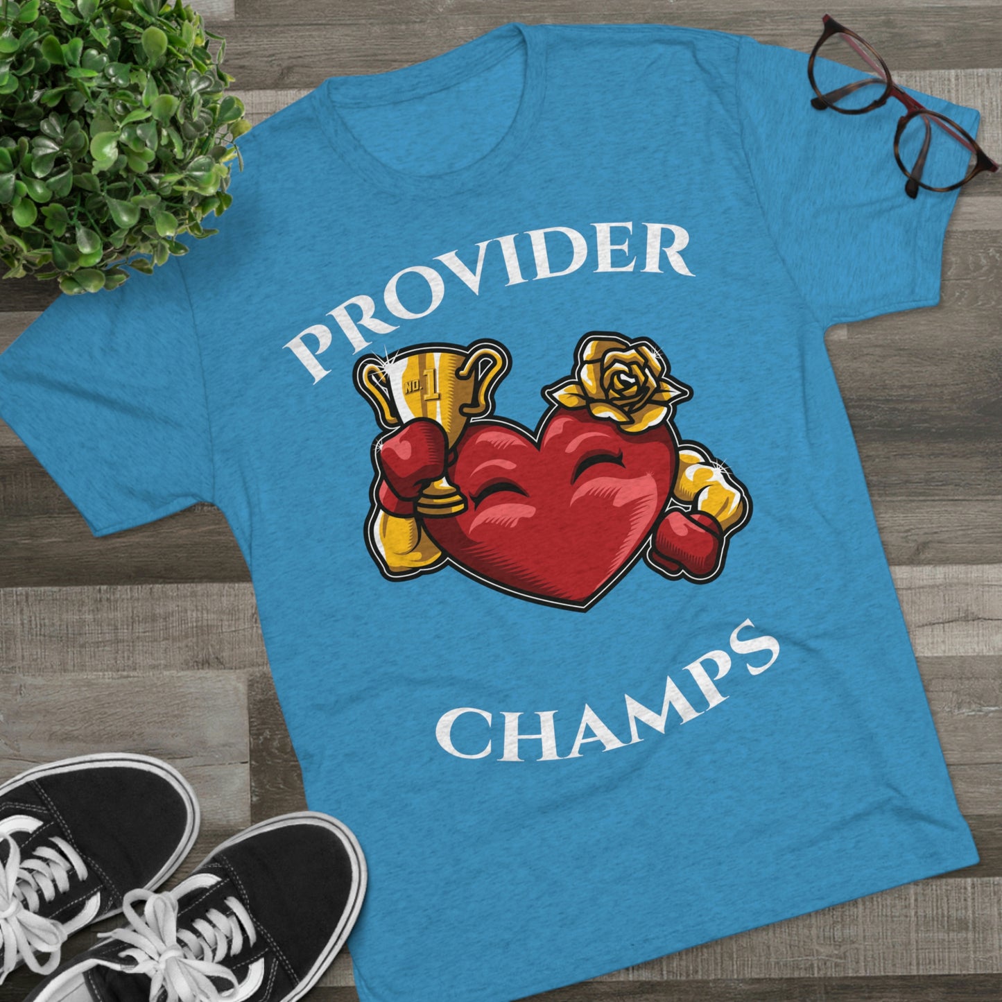 PROVIDER CHAMPS (Alternate Logo) - PREMIUM SOFT - Unisex Tri-Blend Crew Tee (Next Level 6010)