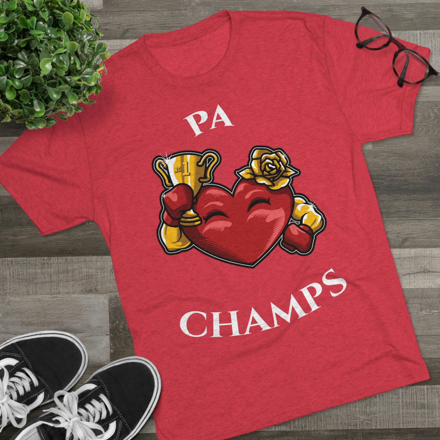 PA CHAMPS (Alternate Logo) - PREMIUM SOFT - Unisex Tri-Blend Crew Tee (Next Level 6010)