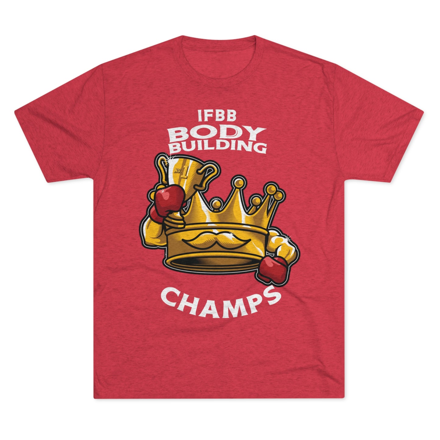 IFBB BODY BUILDING CHAMPS (v2) - PREMIUM SOFT - Unisex Tri-Blend Crew Tee (Next Level 6010)