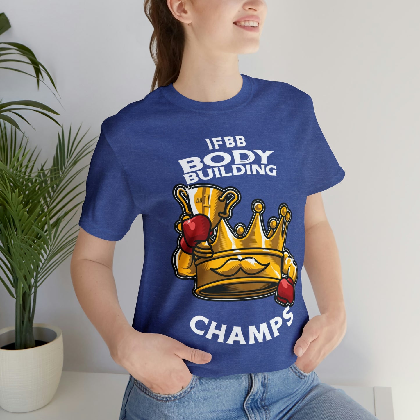 IFBB BODY BUILDING CHAMPS (v2) - Unisex Jersey Short Sleeve Tee (Bella+Canvas)