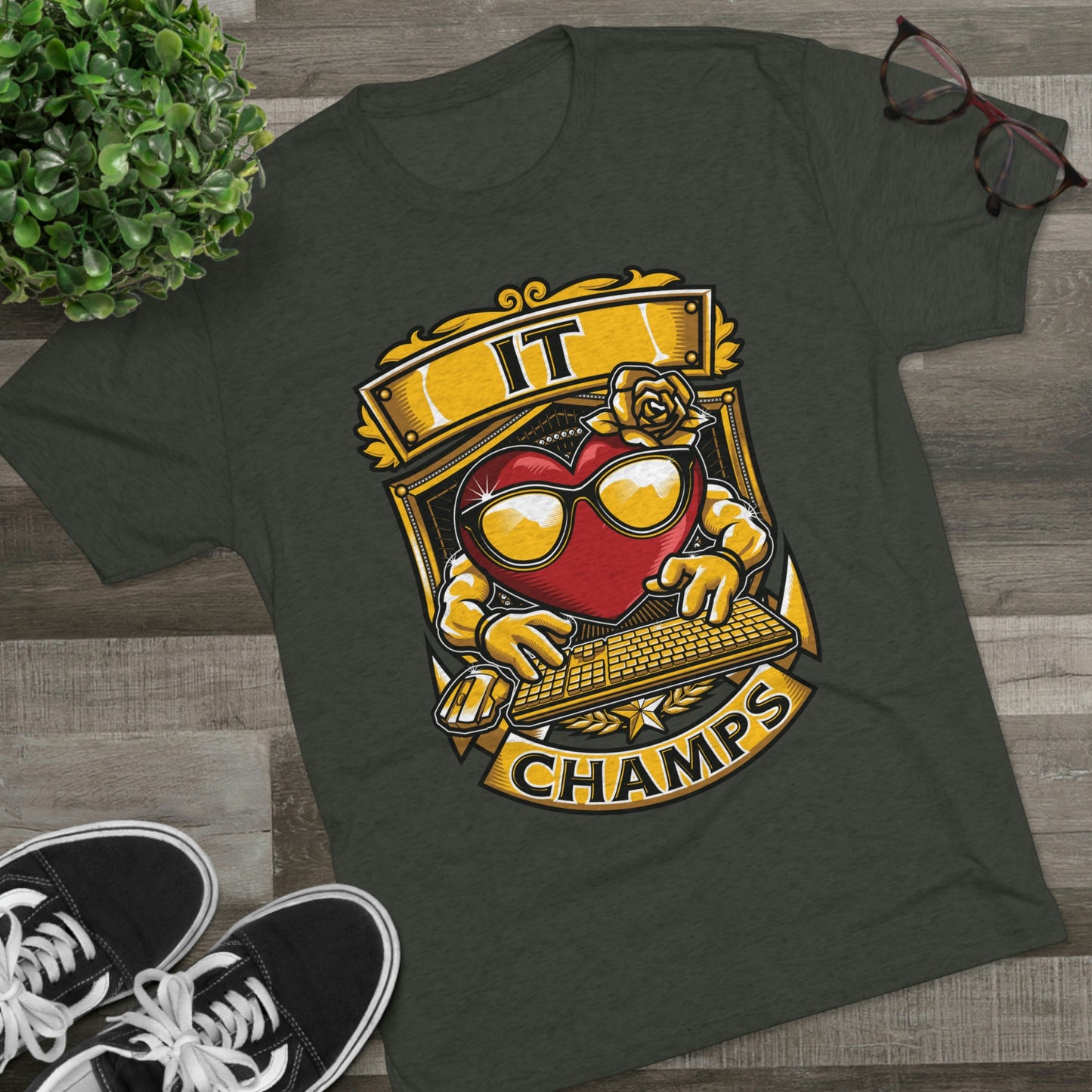 IT CHAMPS - PREMIUM SOFT - Unisex Tri-Blend Crew Tee (Next Level 6010)