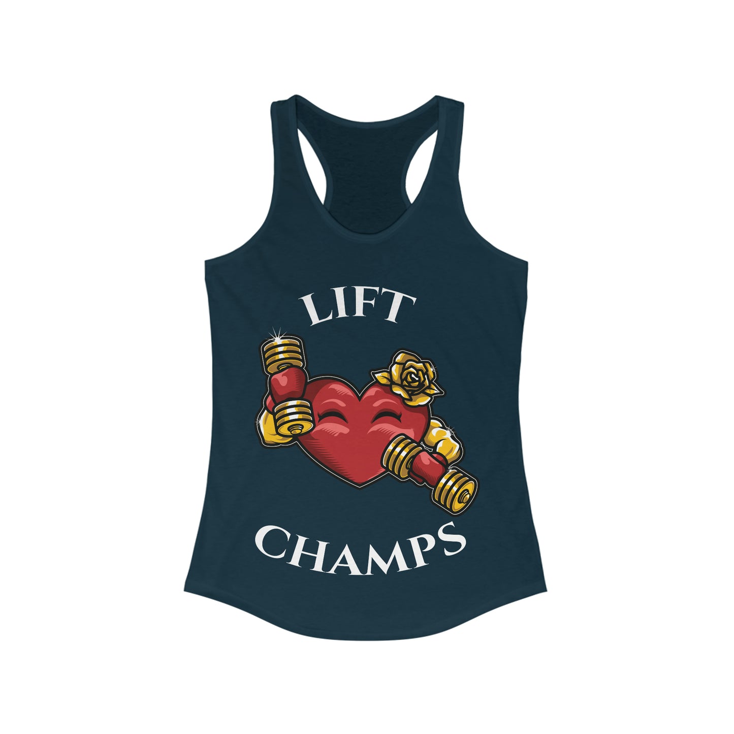 LIFT CHAMPS!! - Women's Ideal Racerback Tank (Next Level1533)
