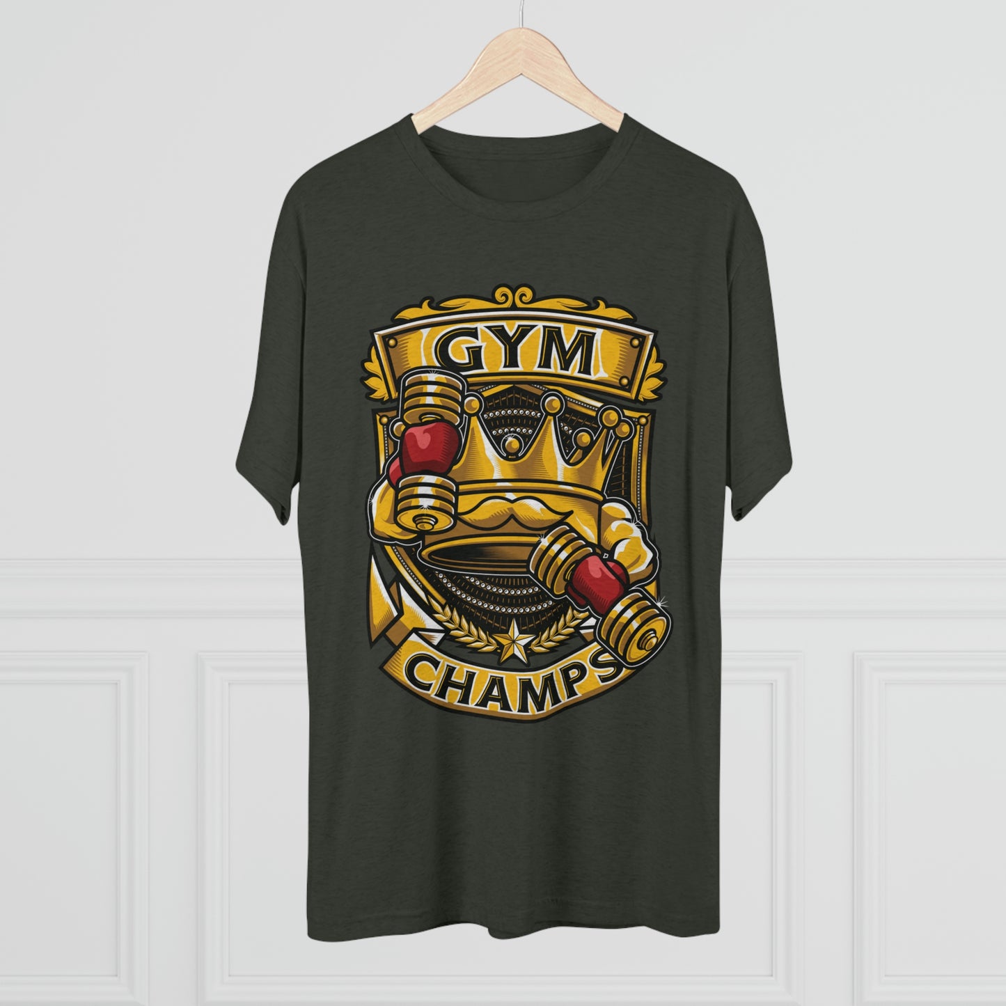 GYM CHAMPS - PREMIUM SOFT - Unisex Tri-Blend Crew Tee (Next Level 6010)
