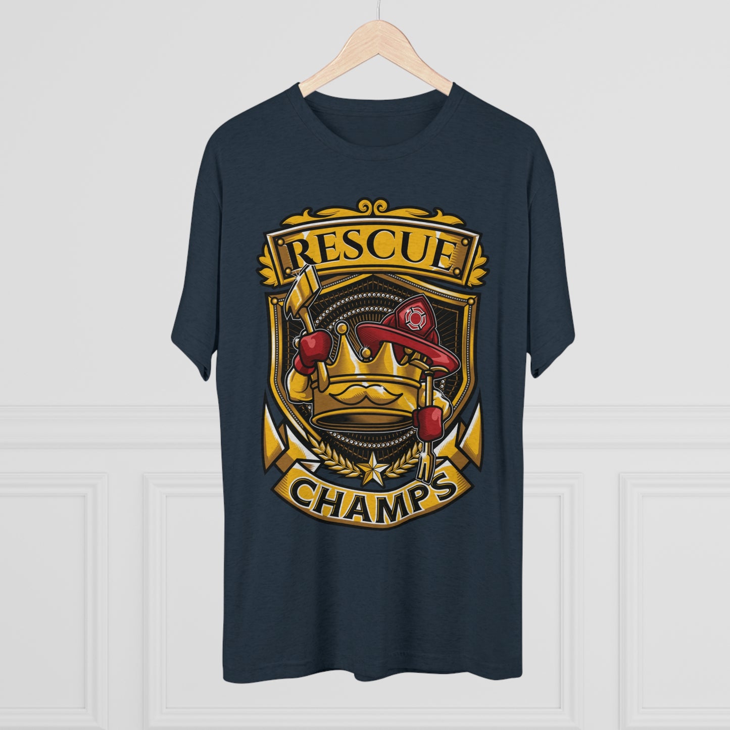 RESCUE CHAMPS - PREMIUM SOFT - Unisex Tri-Blend Crew Tee (Next Level 6010)