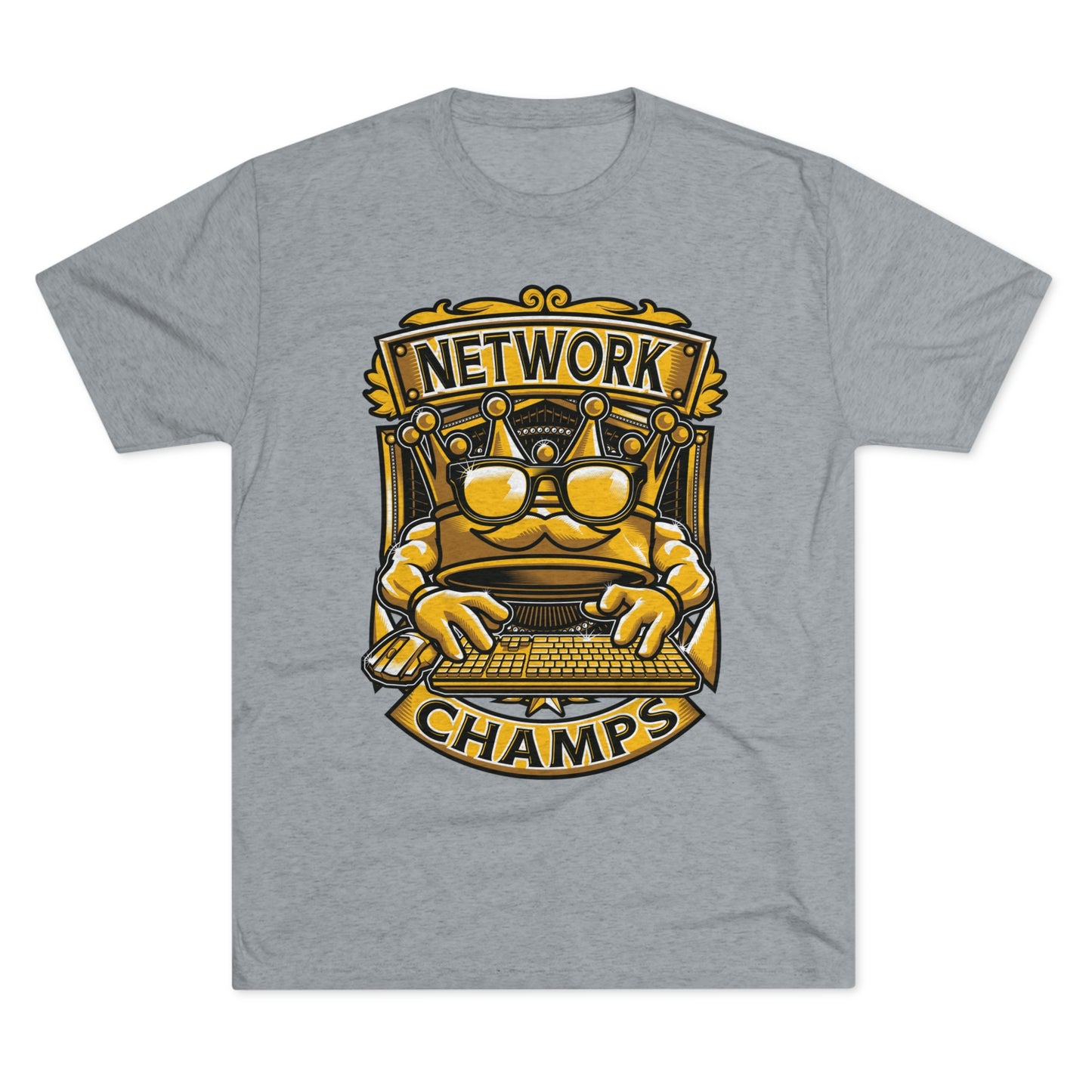 NETWORK CHAMPS (Men) - PREMIUM SOFT - Unisex Tri-Blend Crew Tee (Next Level 6010)