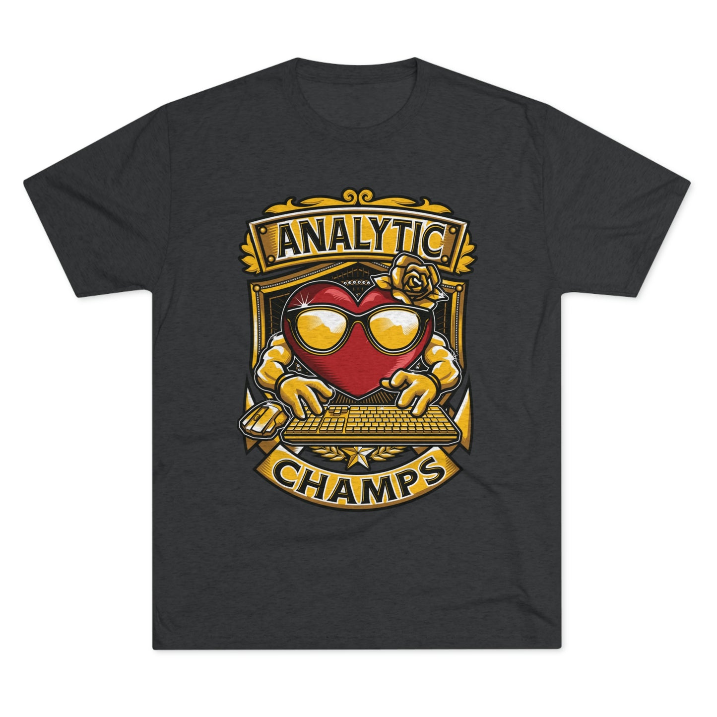 ANALYTICS CHAMPS - PREMIUM SOFT - Unisex Tri-Blend Crew Tee (Next Level 6010)