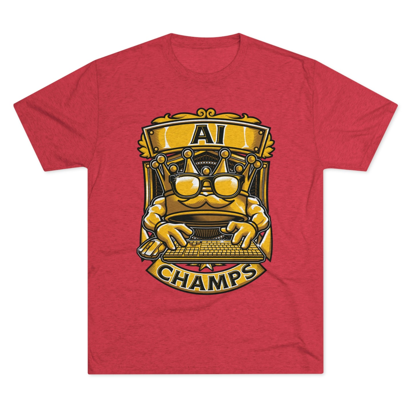 AI CHAMPS (Men) - PREMIUM SOFT - Unisex Tri-Blend Crew Tee (Next Level 6010)